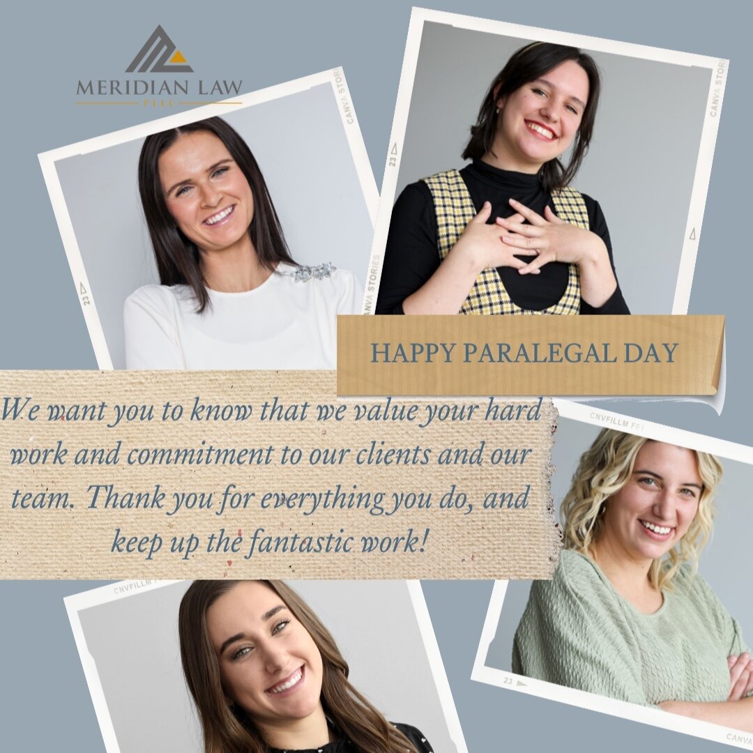 We want to express our heartfelt gratitude to our paralegal team! Your dedication, hard work, and attention to detail keep the flywheel turning.  So, here's to you and all you do. THANK YOU!  #thebestparalegals #meridianlaw #theoriginalmeridianlaw