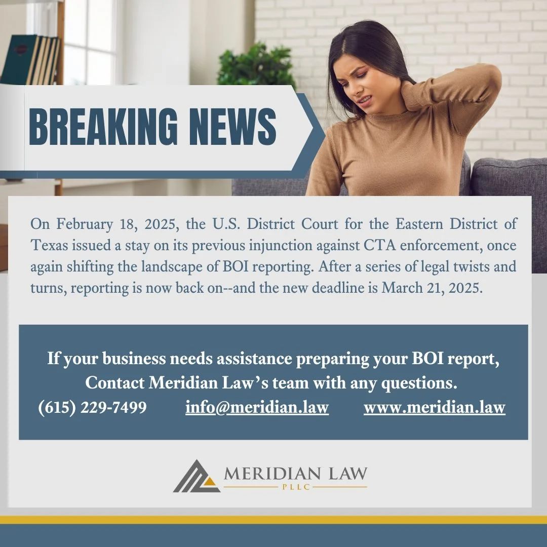 On February 18, 2025, the U.S. District Court for the Eastern District of Texas issued a stay on its previous injunction against CTA enforcement, once again shifting the landscape of BOI reporting. After a series of legal twists and turns, reporting 