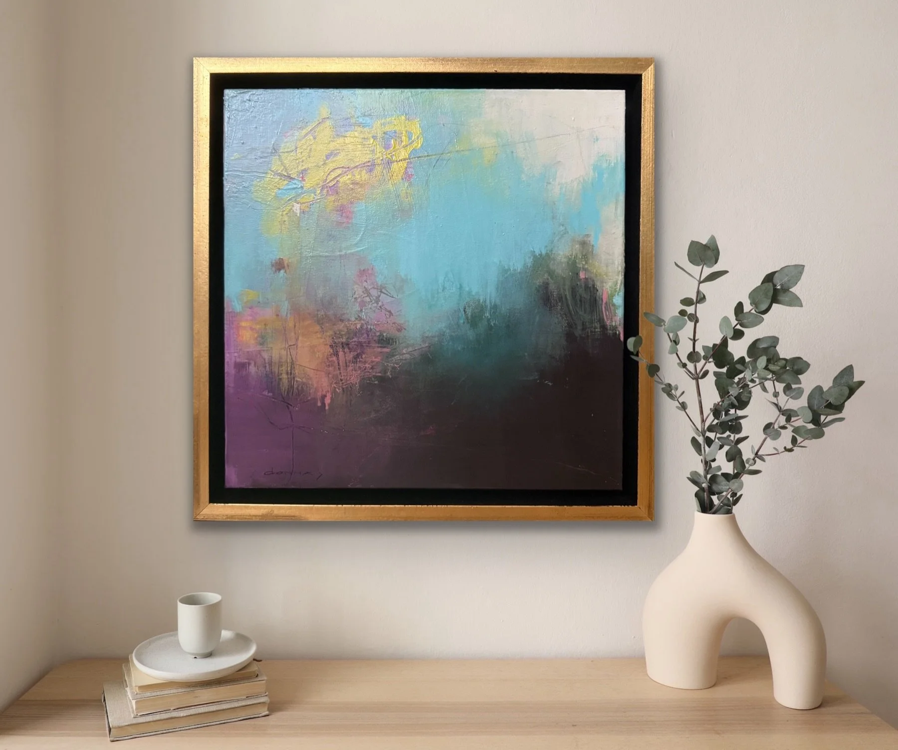 New artwork headed to The Little Green Store in Huntsville, AL! 

On the smaller side, WILDFLOWER DREAMS is a 16&rdquo;x16&rdquo; canvas that I framed yesterday, just in time for my trip to Huntsville today. I&rsquo;m looking forward to seeing TLGS f