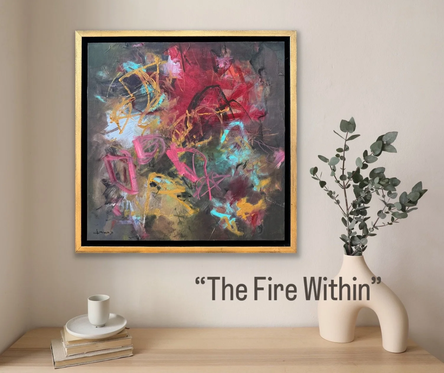 New artwork, finished and framed! 

T H E  F I R E  W I T H I N

The fire within is what I pulled from as I experimented and faced challenges creating this. It&rsquo;s what keeps us going when times are tough and/or we&rsquo;re determined to do somet