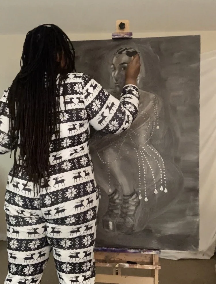 “Trenton’s Chandelier” The Sommore Painting