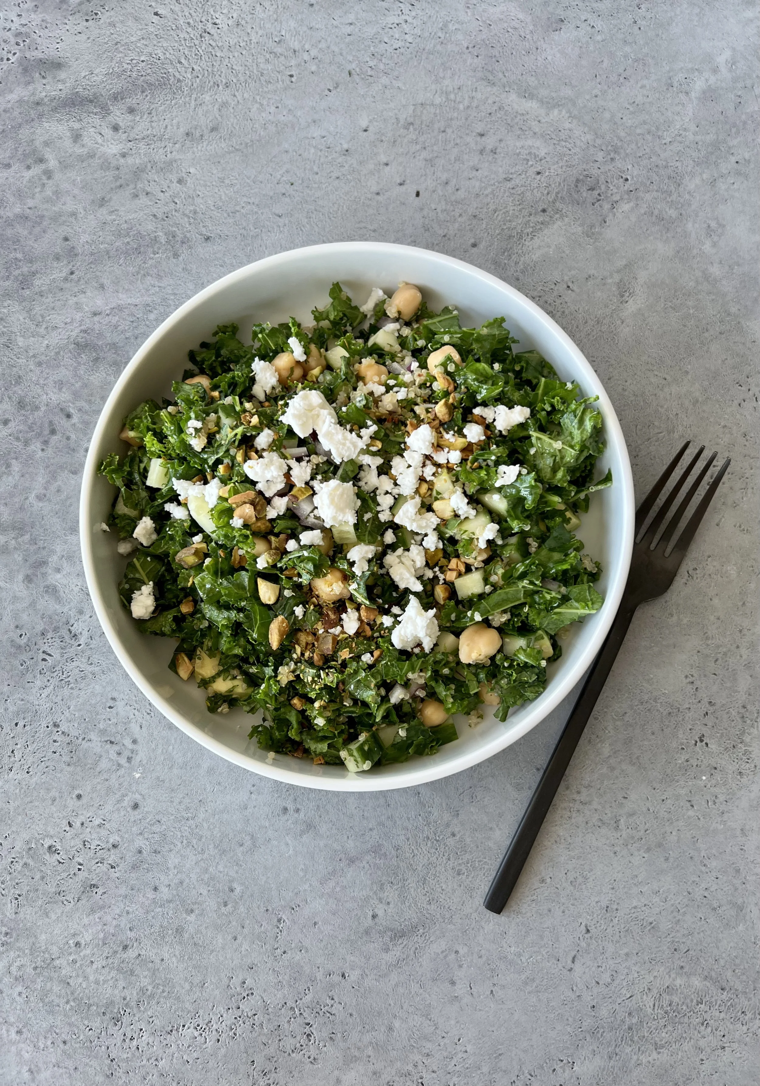 Kale, Quinoa and Feta Salad