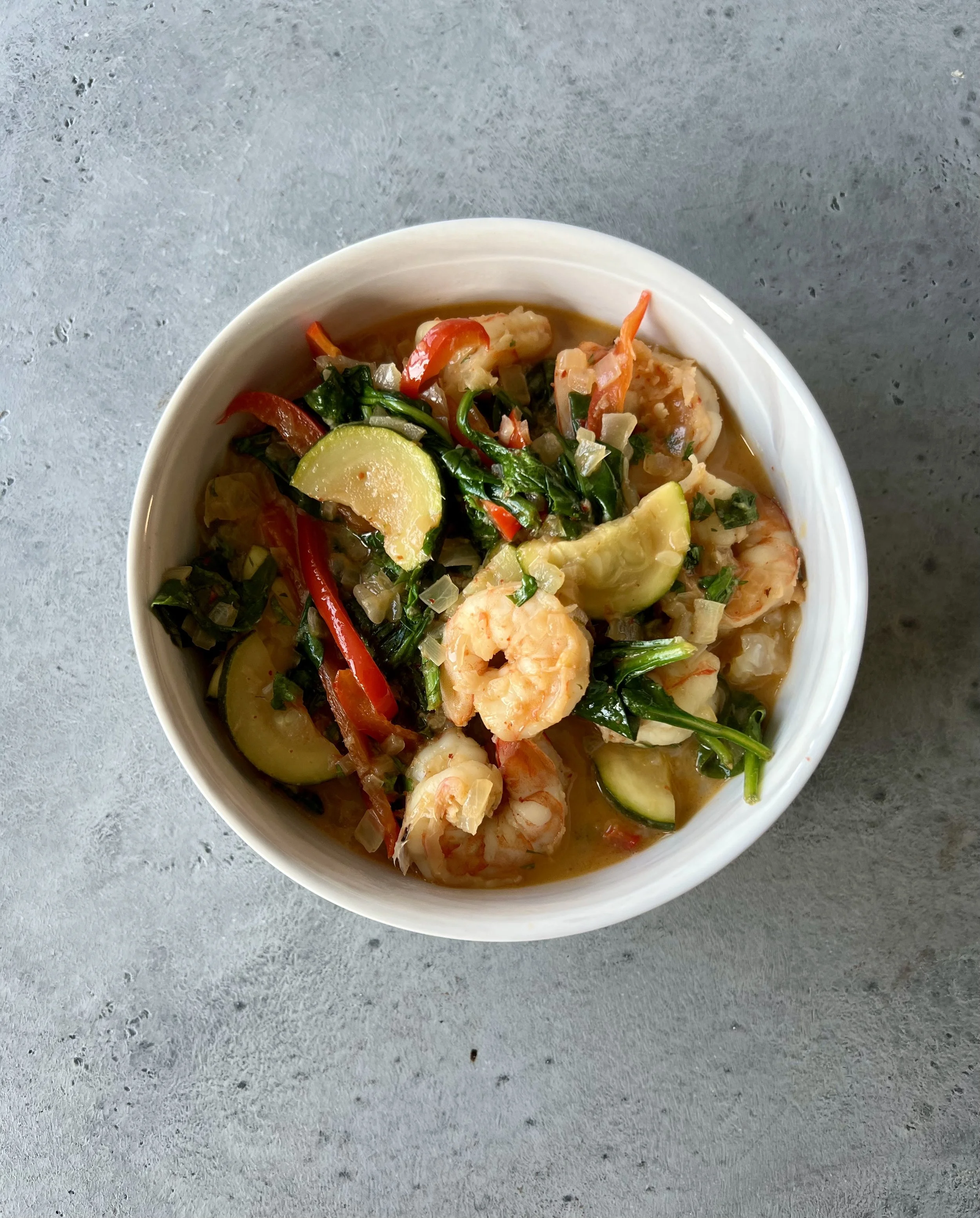Coconut Shrimp Curry with Cauliflower Rice