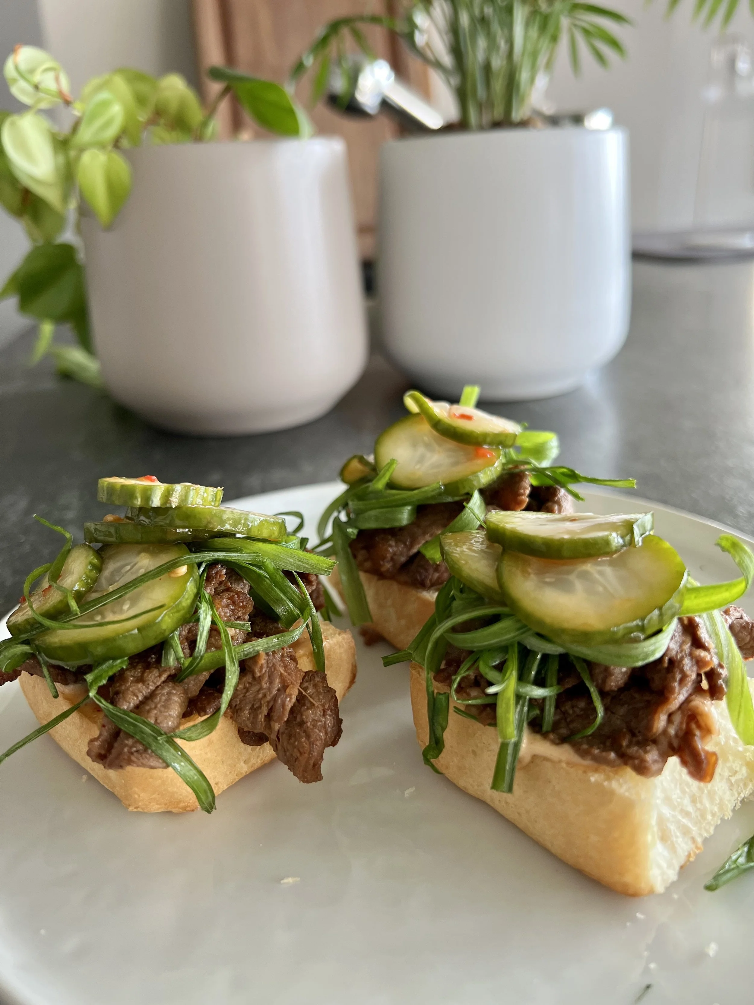 Korean Beef Sliders with Spicy Mayo