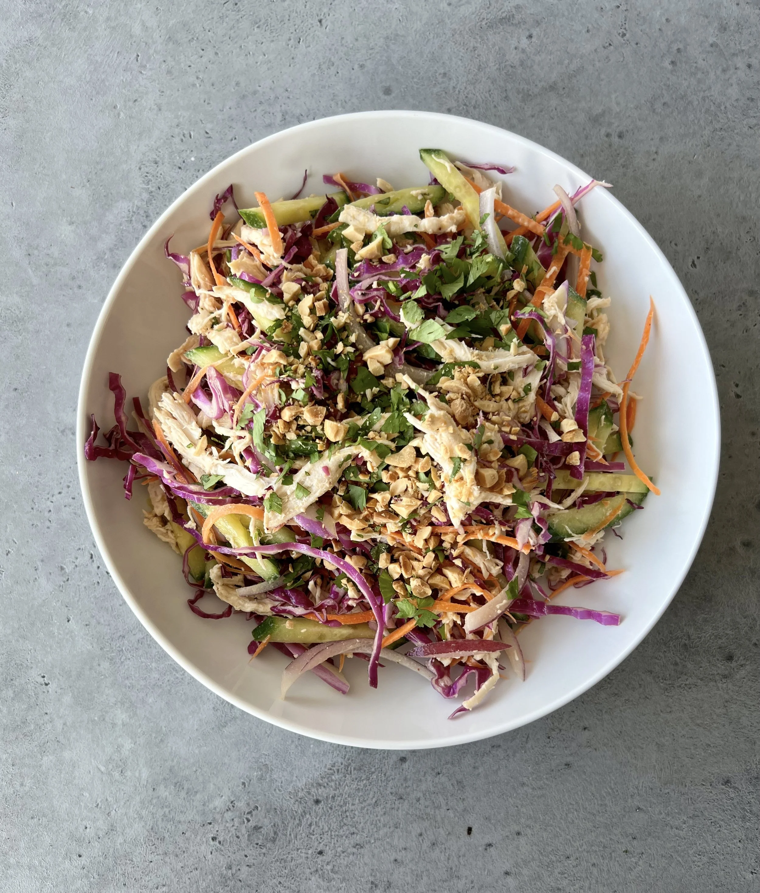 Thai Peanut Chicken Crunch Salad