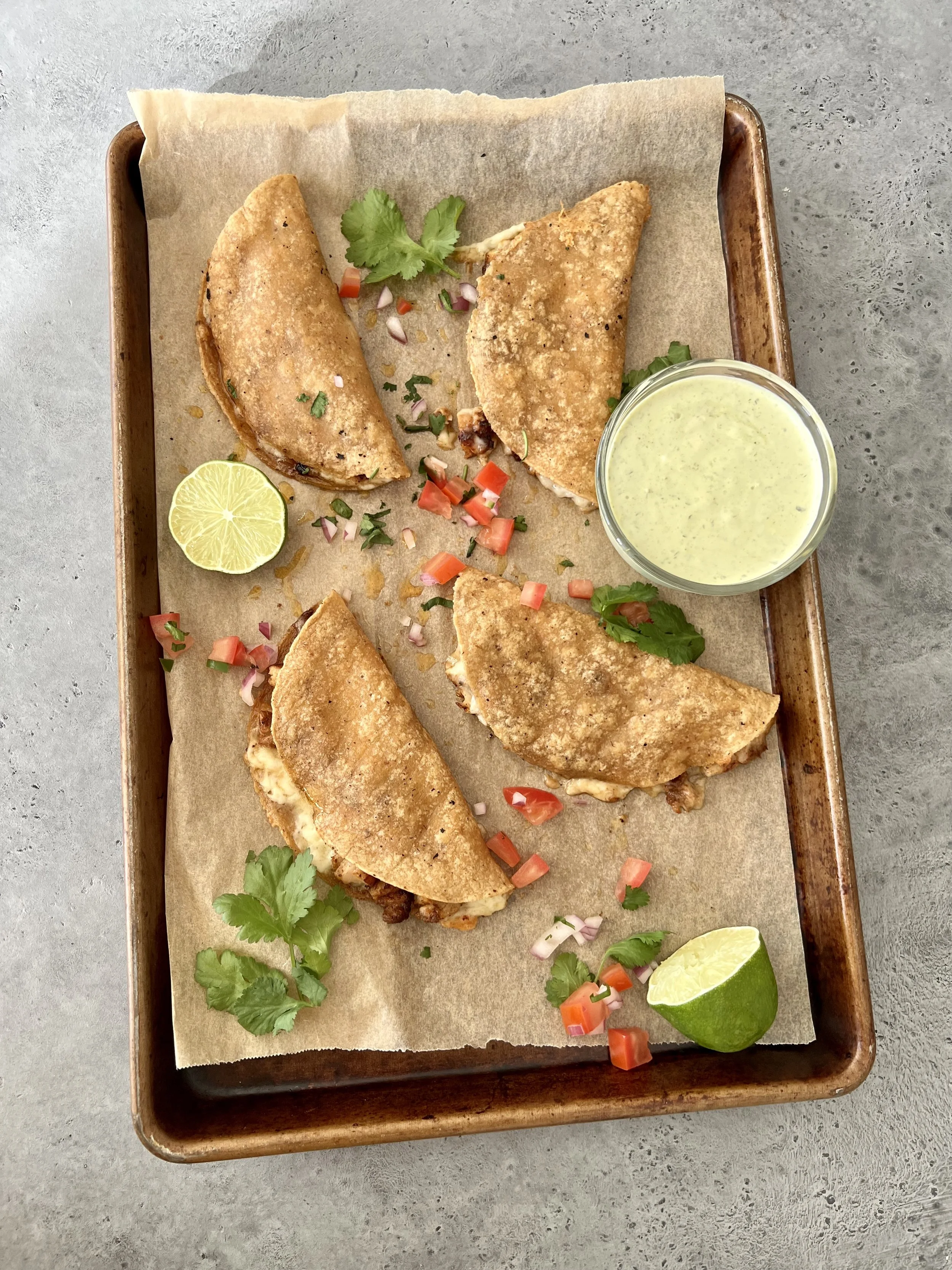 Crispy Chipotle Chicken Tacos with Cilantro-Lime Crema