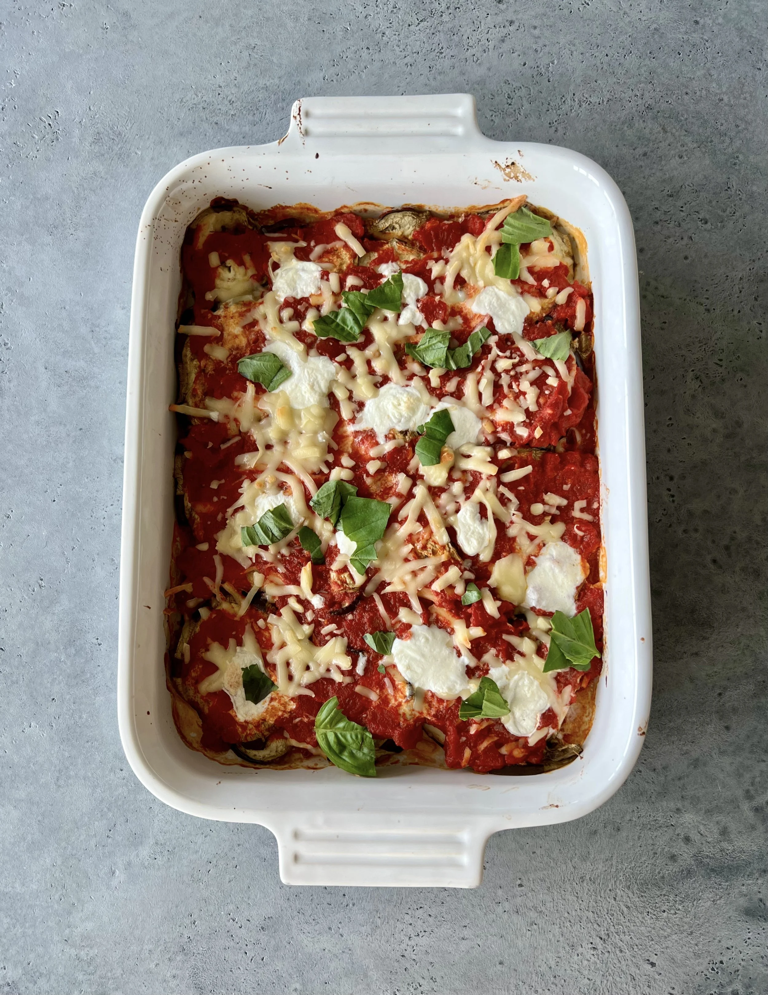 Roasted Eggplant Parmesan