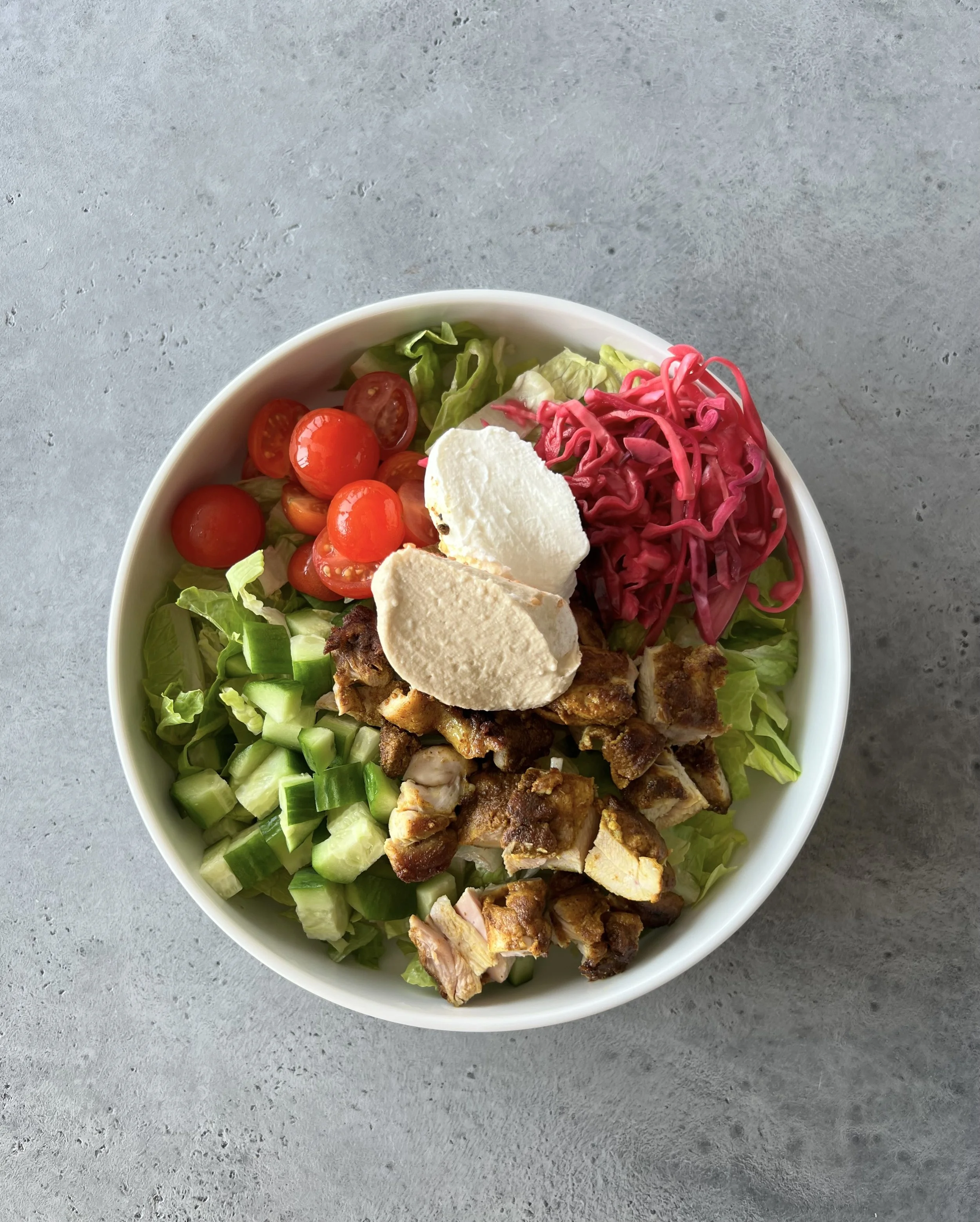 Chicken Shawarma Salad Bowl