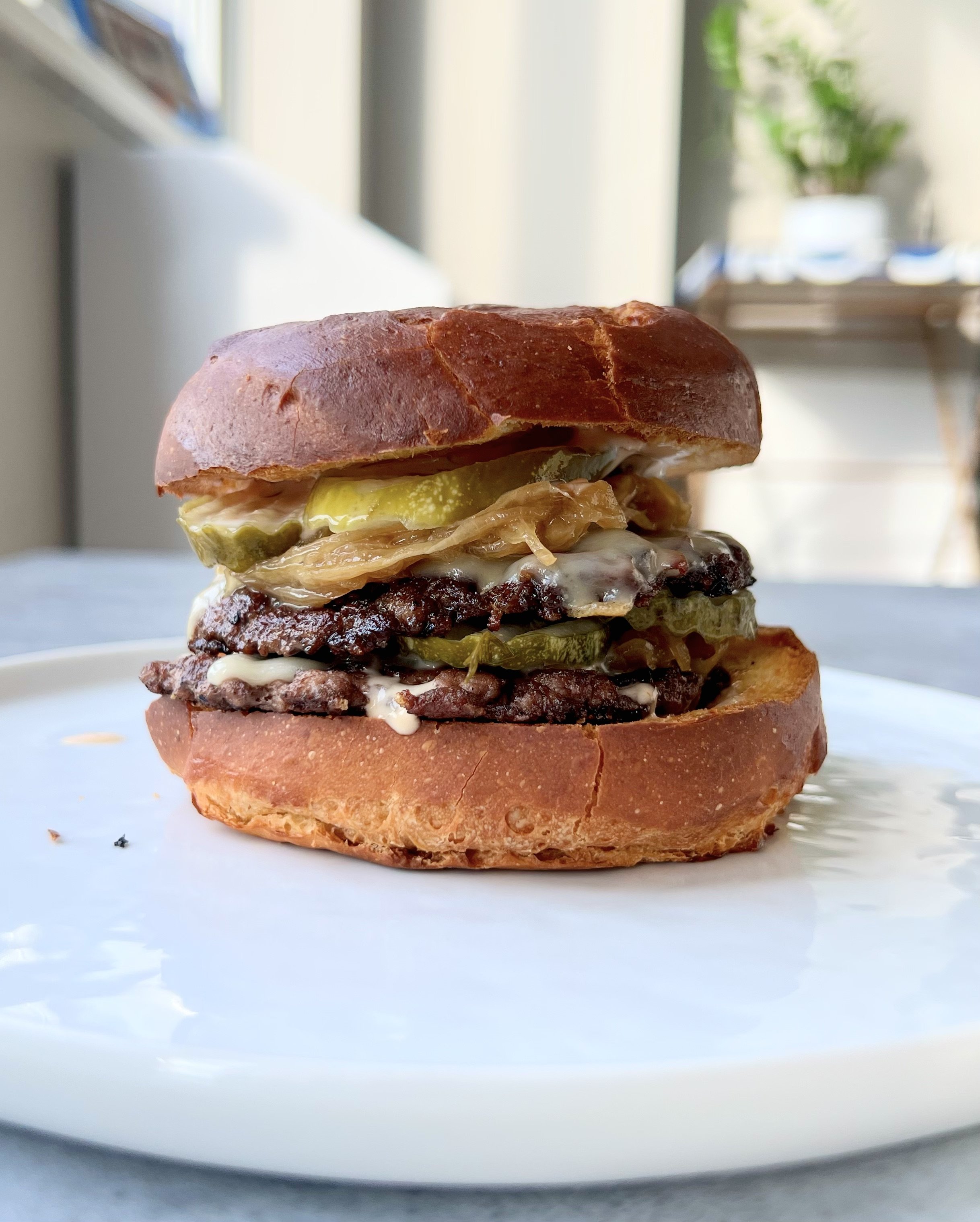 French Onion Smash Burgers