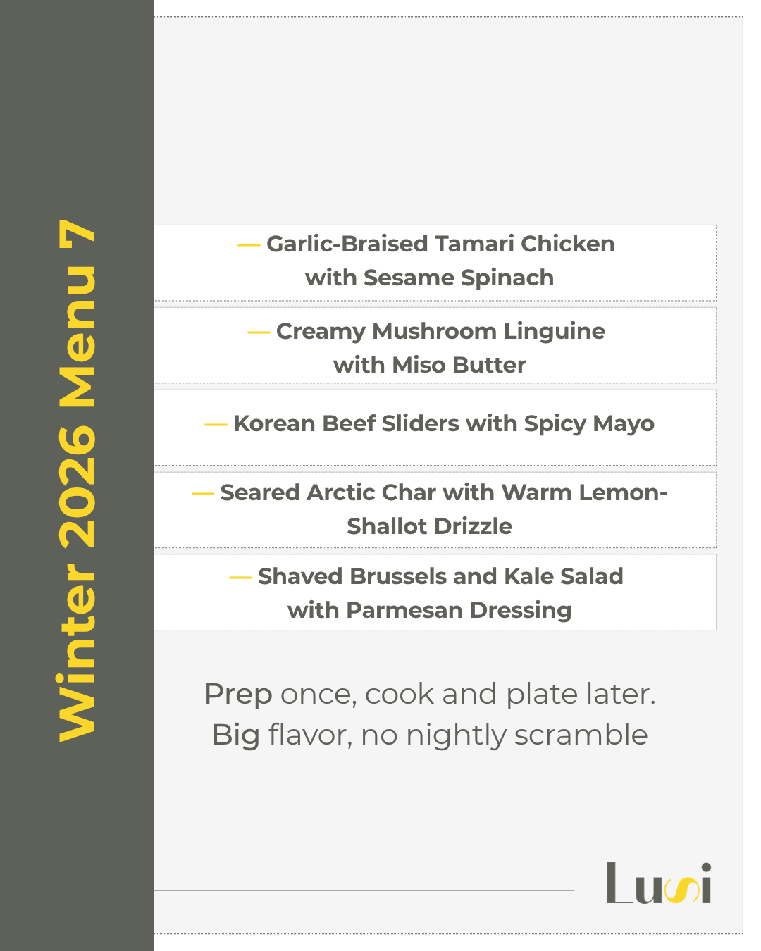 WINTER 2026 MENU SEVEN