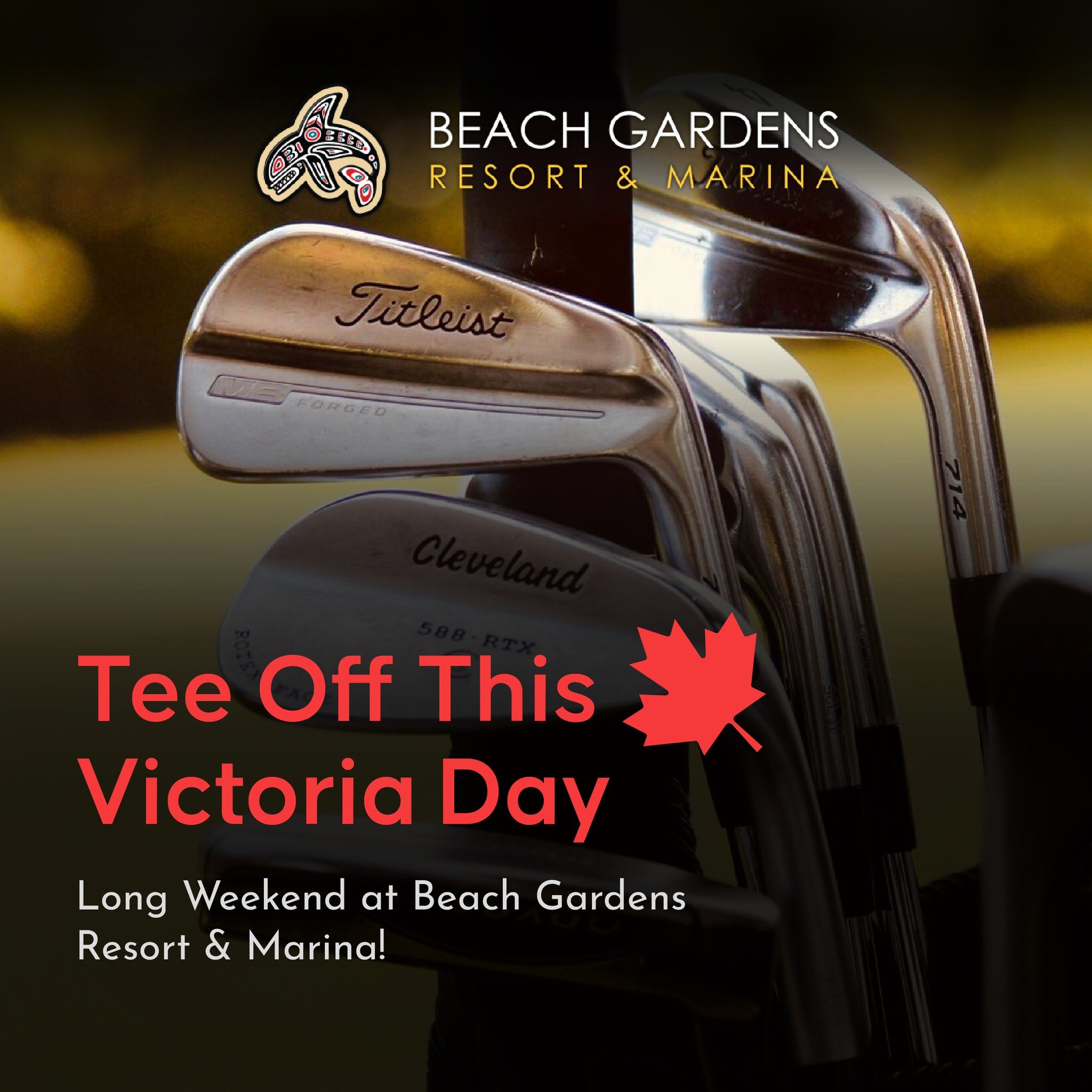 🌟 Tee Off This Victoria Day Long Weekend at Beach Gardens Resort &amp; Marina! ⛳

Embark on an unforgettable golf retreat along the stunning Sunshine Coast with our exclusive Myrtle Point Challenge Package.

Package Highlights:
🌊 2 nights in deluxe