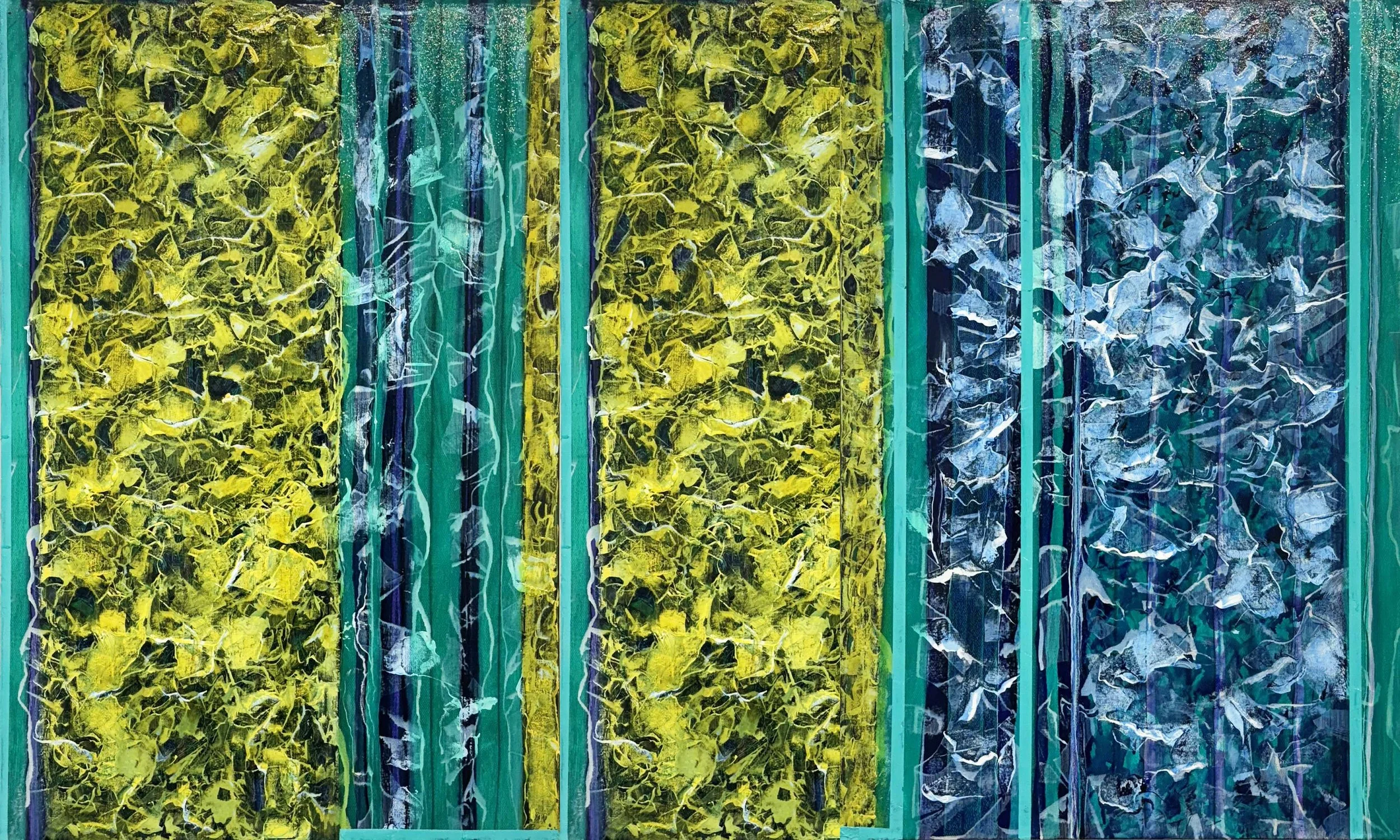 Summer Series 2025 36”h x 60”w x 1.5”d Oil on canvsa 2025.037