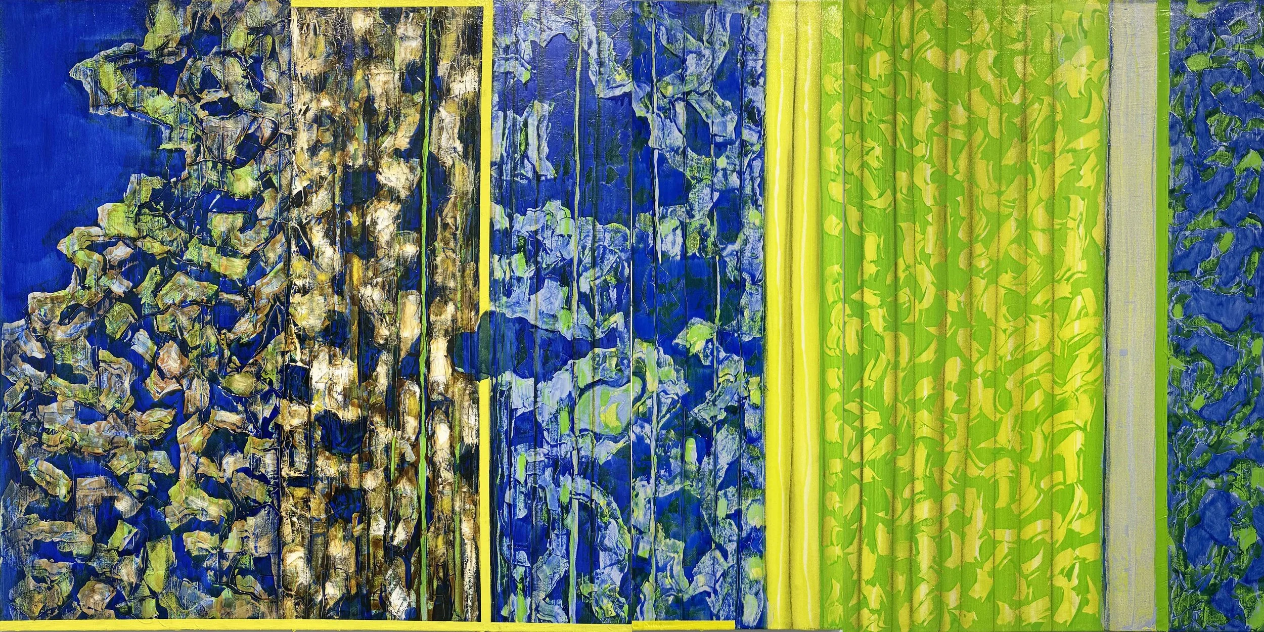Summer Series 2025 36”h x 72”w x 1.5”d Oil on canvsa 2025.038