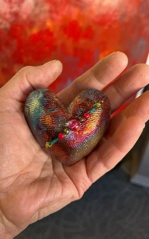 Raku Mini Puffy Heart
Assorted Finishes and Colors