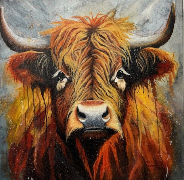 HIGHLANDER
Acrylic on Canvas
24" x 24"