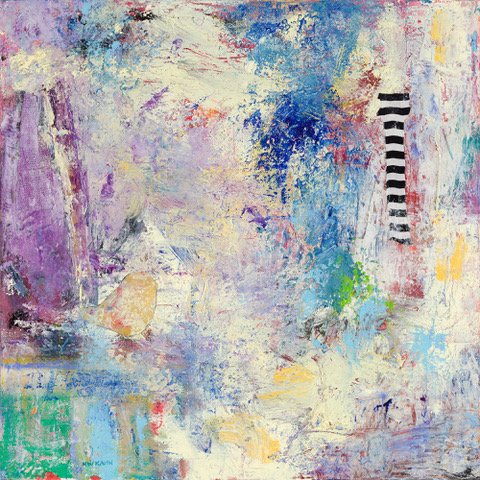 SO TRUE
Oil, Cold Wax and Collage
24" x 24"