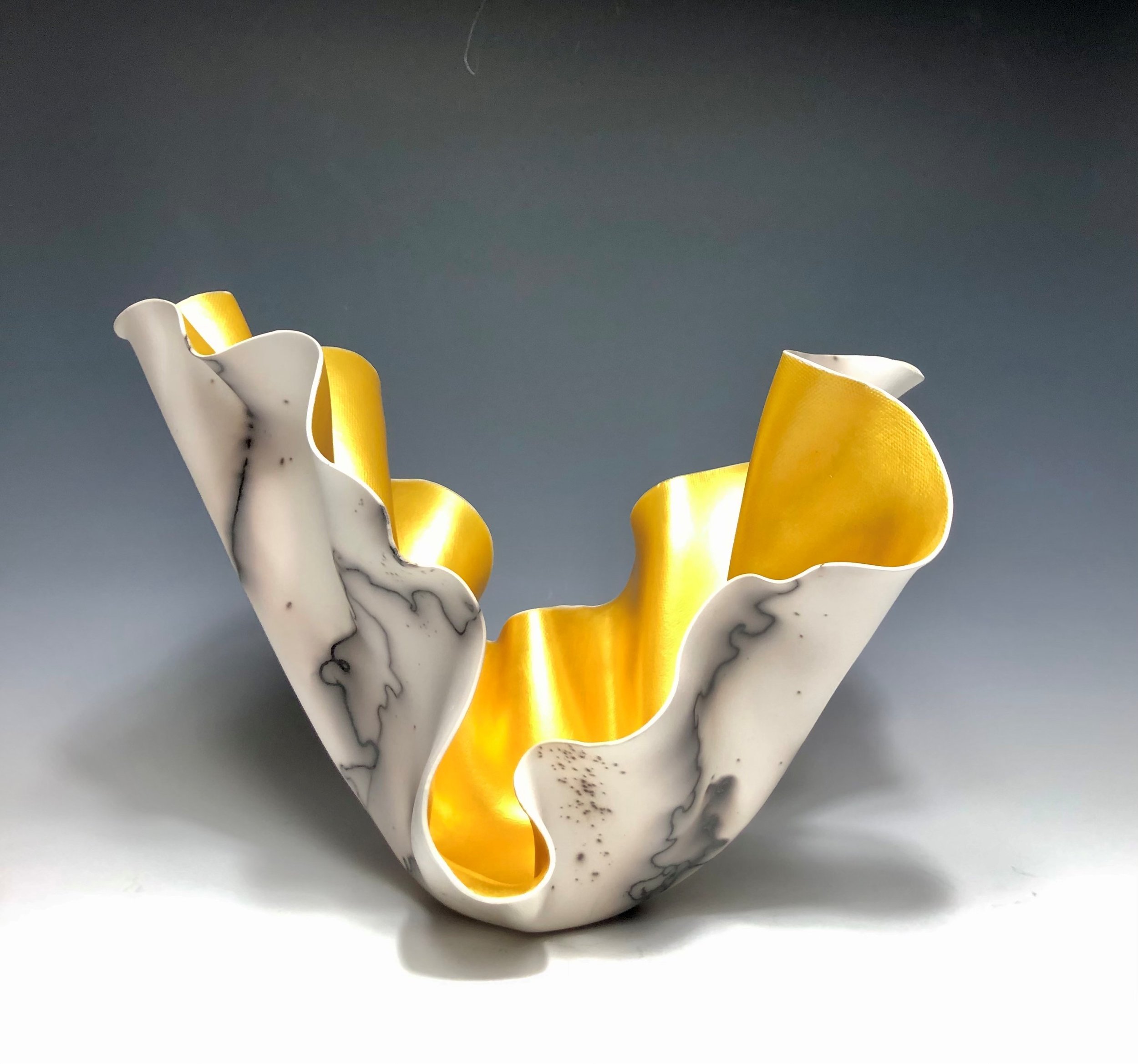 Gold Horsehair Sculpture 
Multiple Sizes available
Size Shown: 11 x8" shown