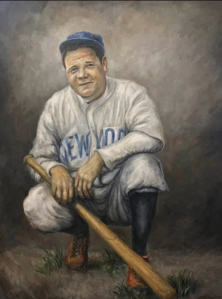 BABE RUTH (SOLD)
Oil on Canvas
30" x 40"
