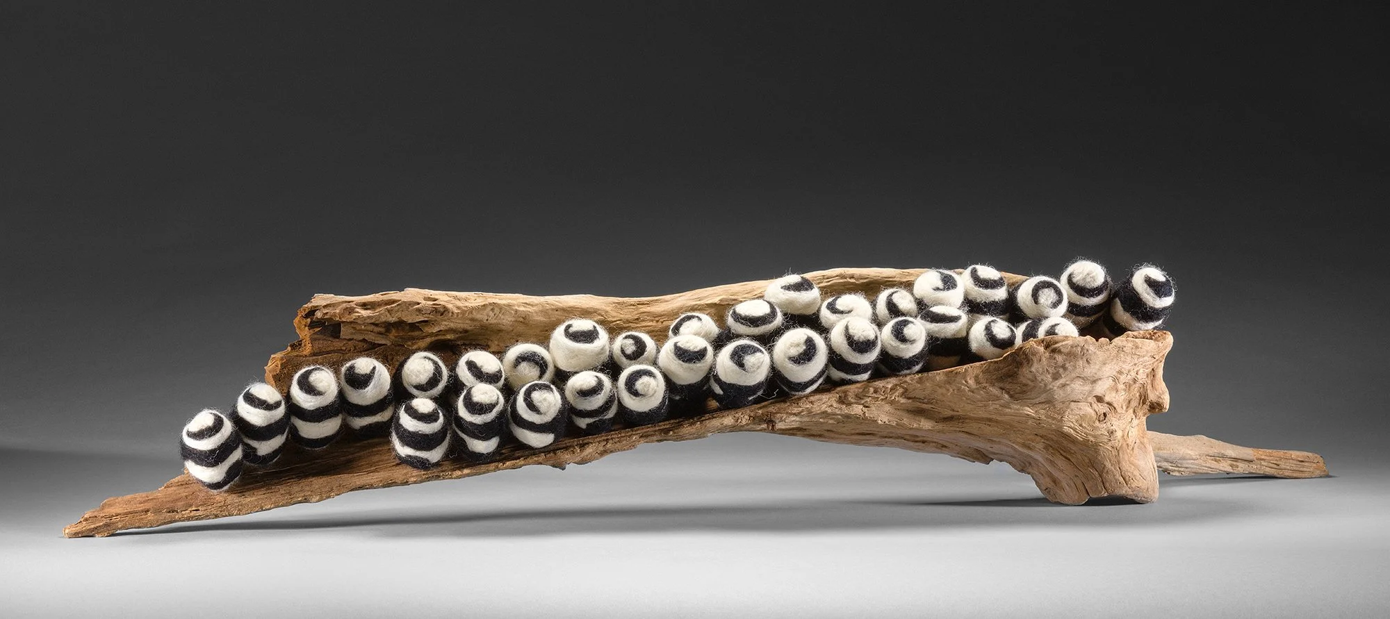 NURSERY
Felted Wool and Driftwood
36" x 8" x 7"