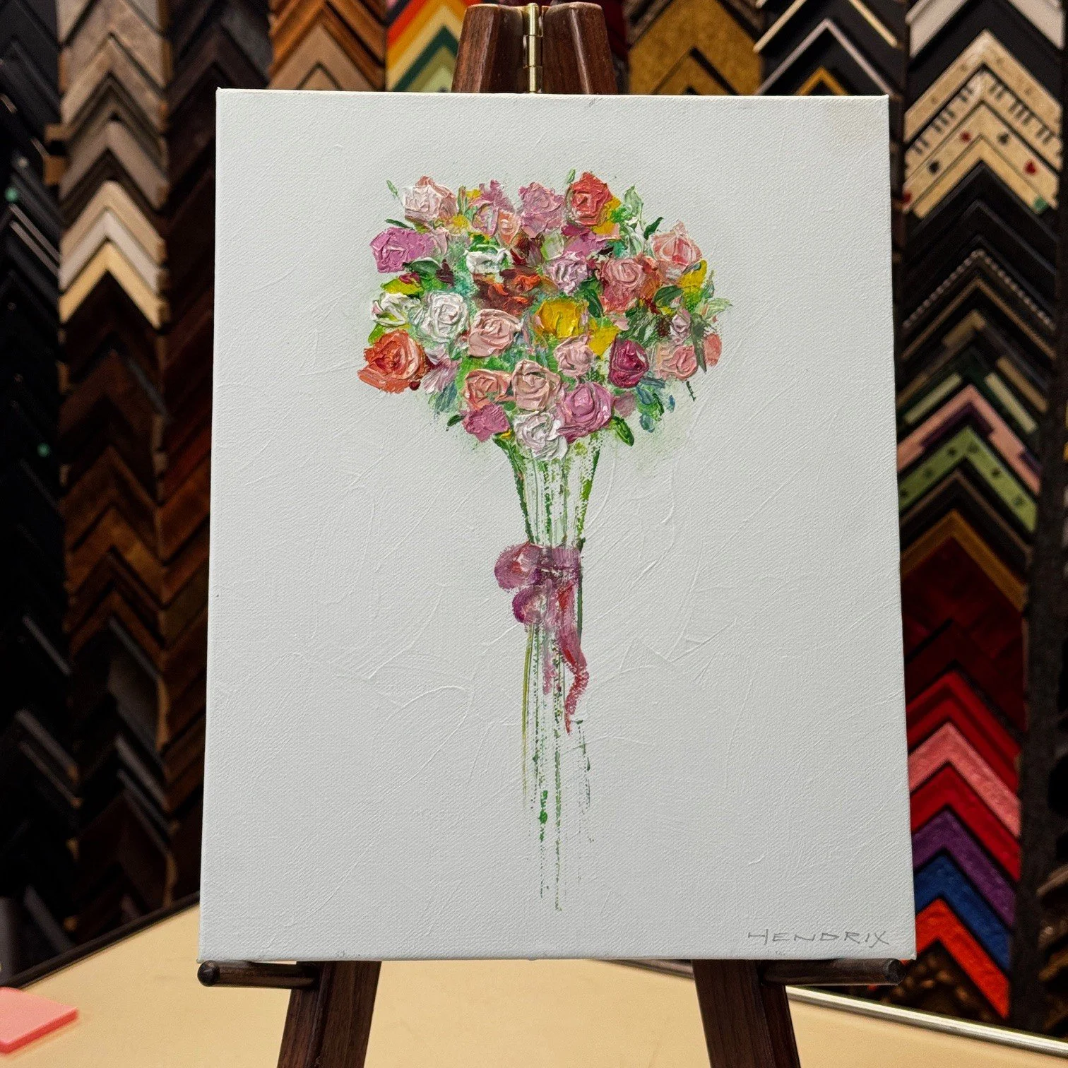 FLORAL BOUQUET - customizable for wedding bouquets
Oil on Canvas
14" x 11"