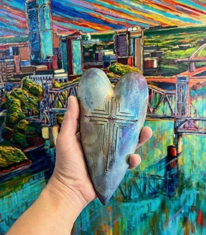 Raku Large Heart
Assorted Finishes and Colors
7"