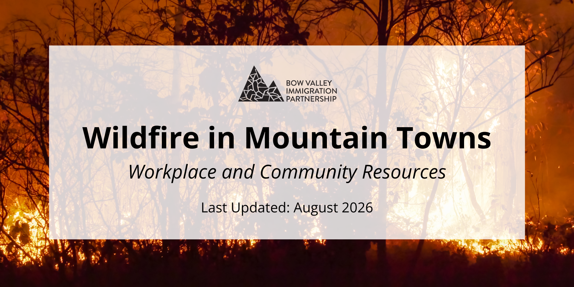 Wildfire in Mountain Towns