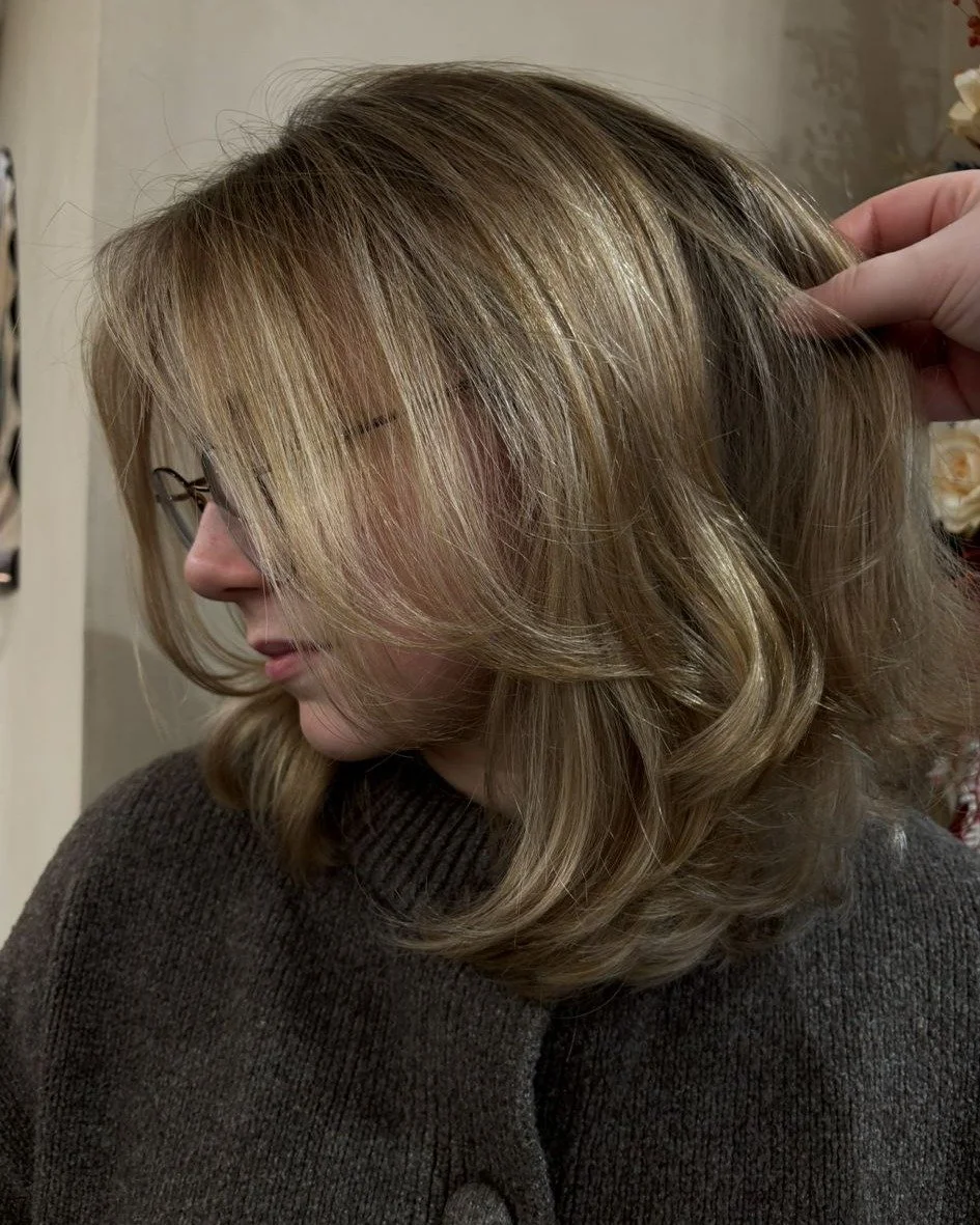 Blonde ➡️ beautifully bronde ✨

Grown-out highlights to a soft, natural, lived-in bronde - the perfect cosy shade for the winter months 🤎

📸 @hairbymadisonmear_ 

Always using our faves @wellaprofessionalsuki 

.
.
.

#worthing #westsussex #sussex 