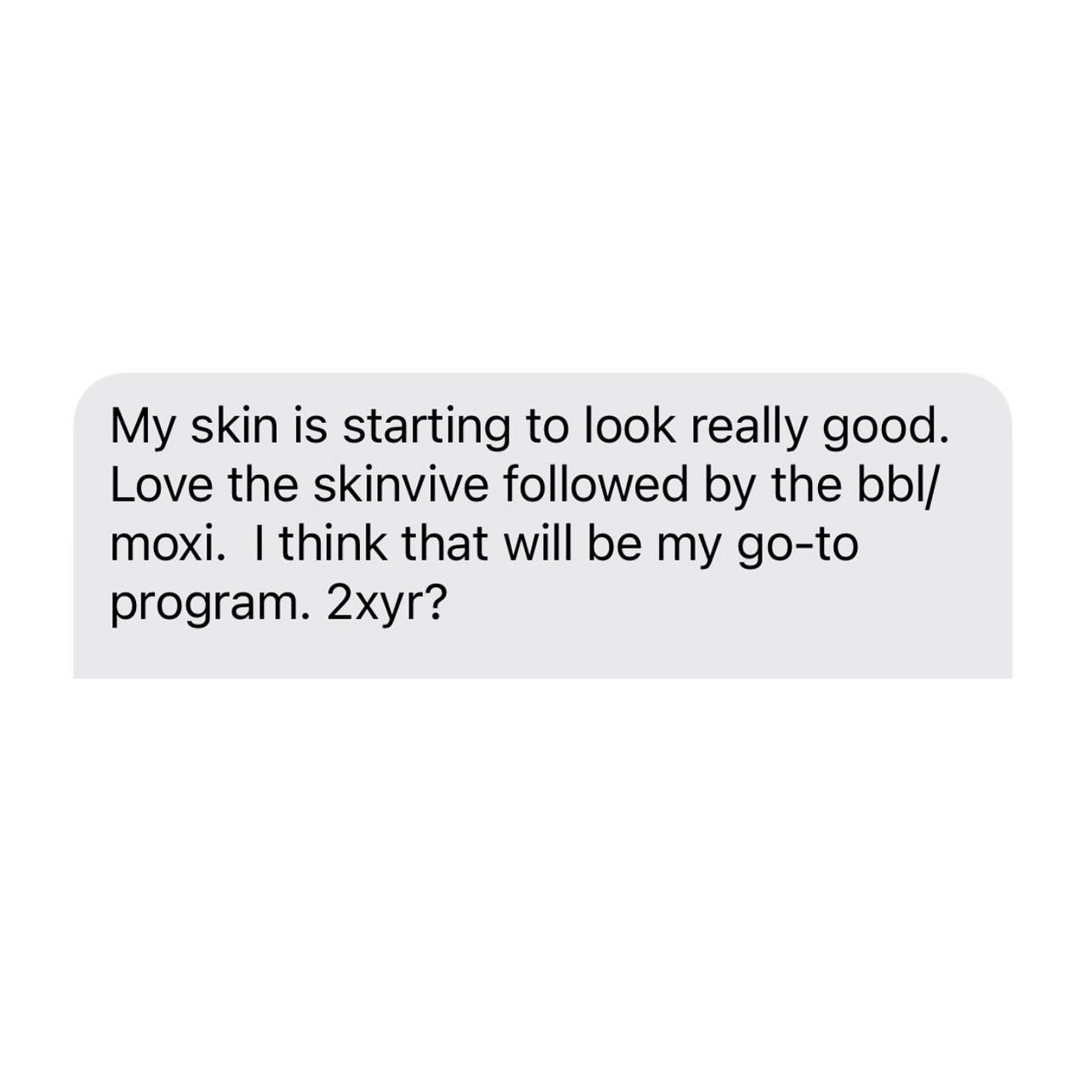 Skinvive + BBL / Moxi laser is what treatment stack dreams are made of! 🤍