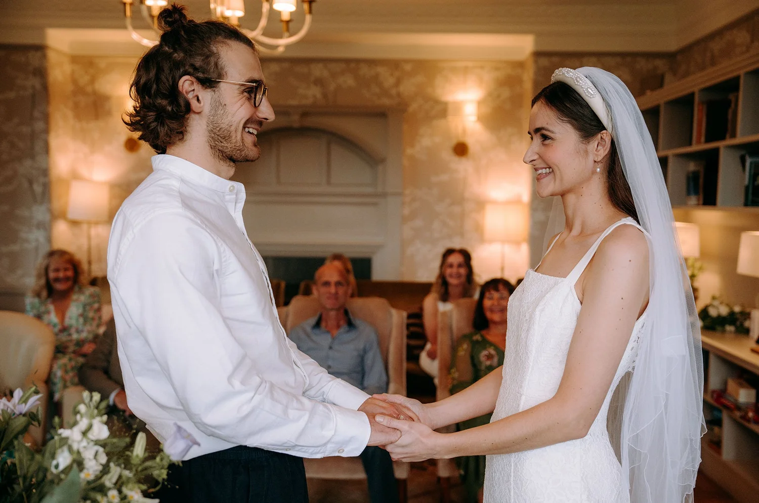 Lake District wedding portrait at Cragwood