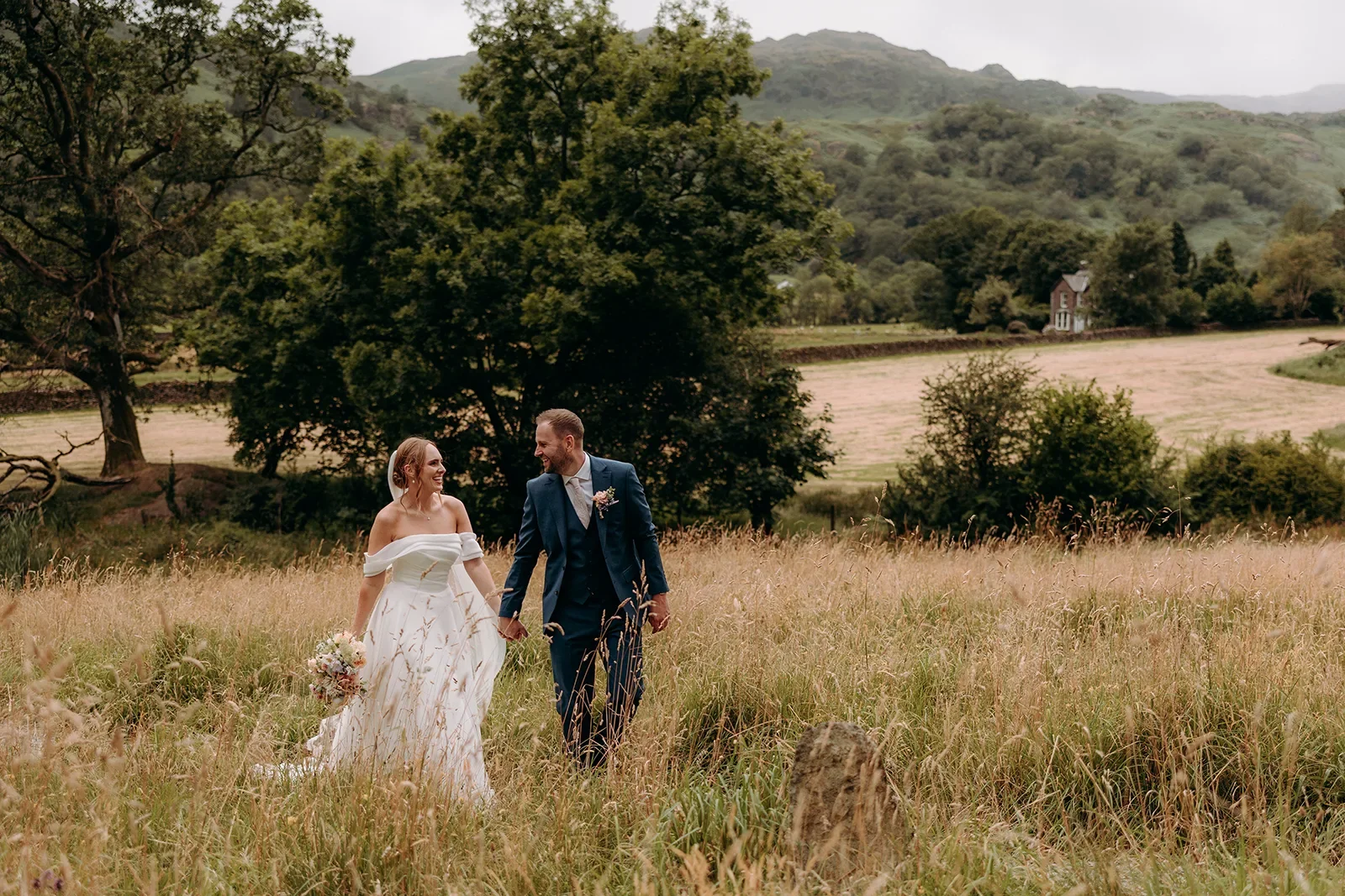 Laura and Sams wedding in the grounds of The Lancrigg, Grasmere
