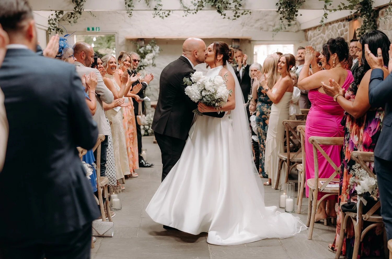 Wedding ceremony inside Wyresdale Park