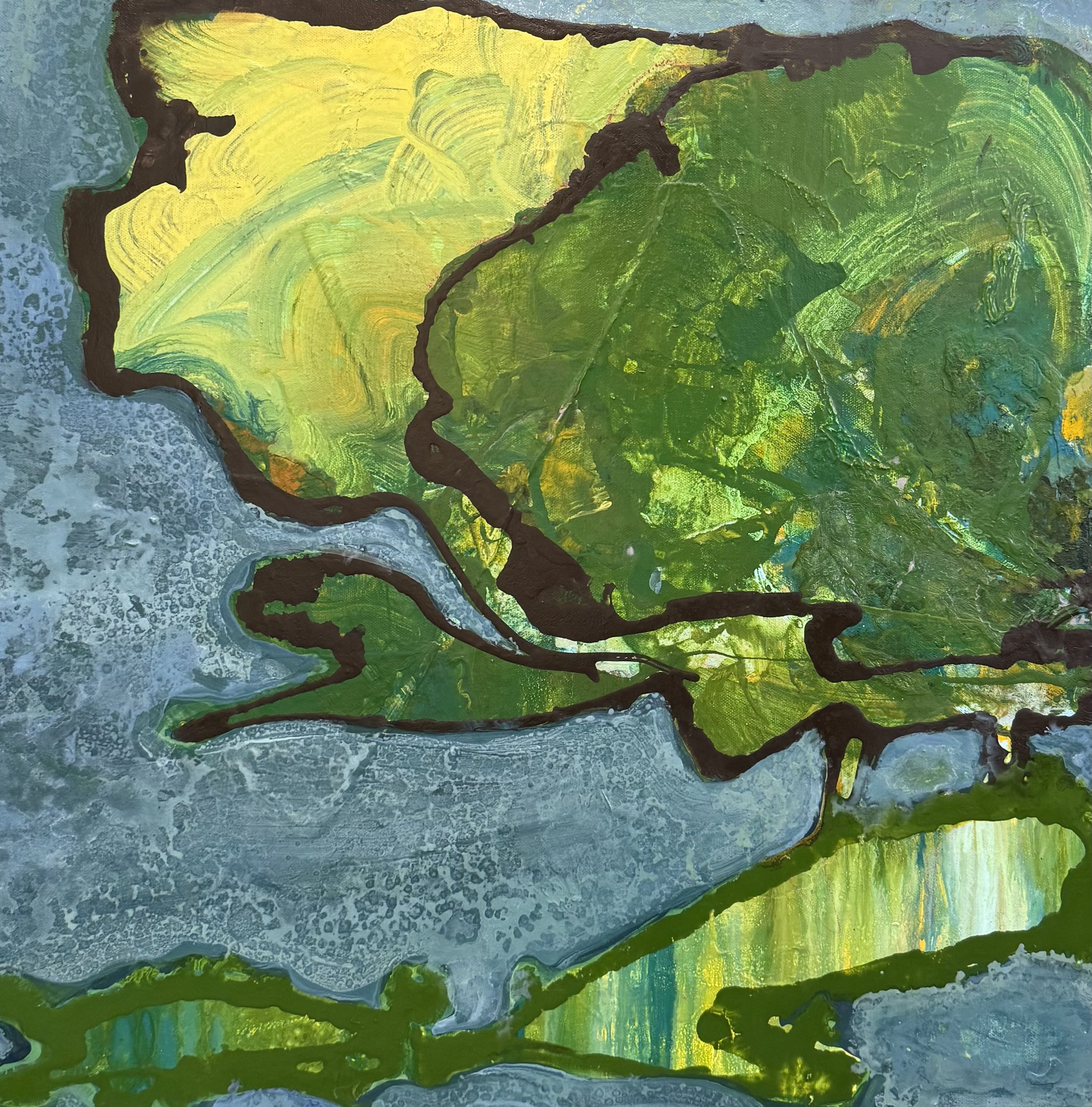 Green Moth
 24 x 24 – Acrylic 
 $1,000