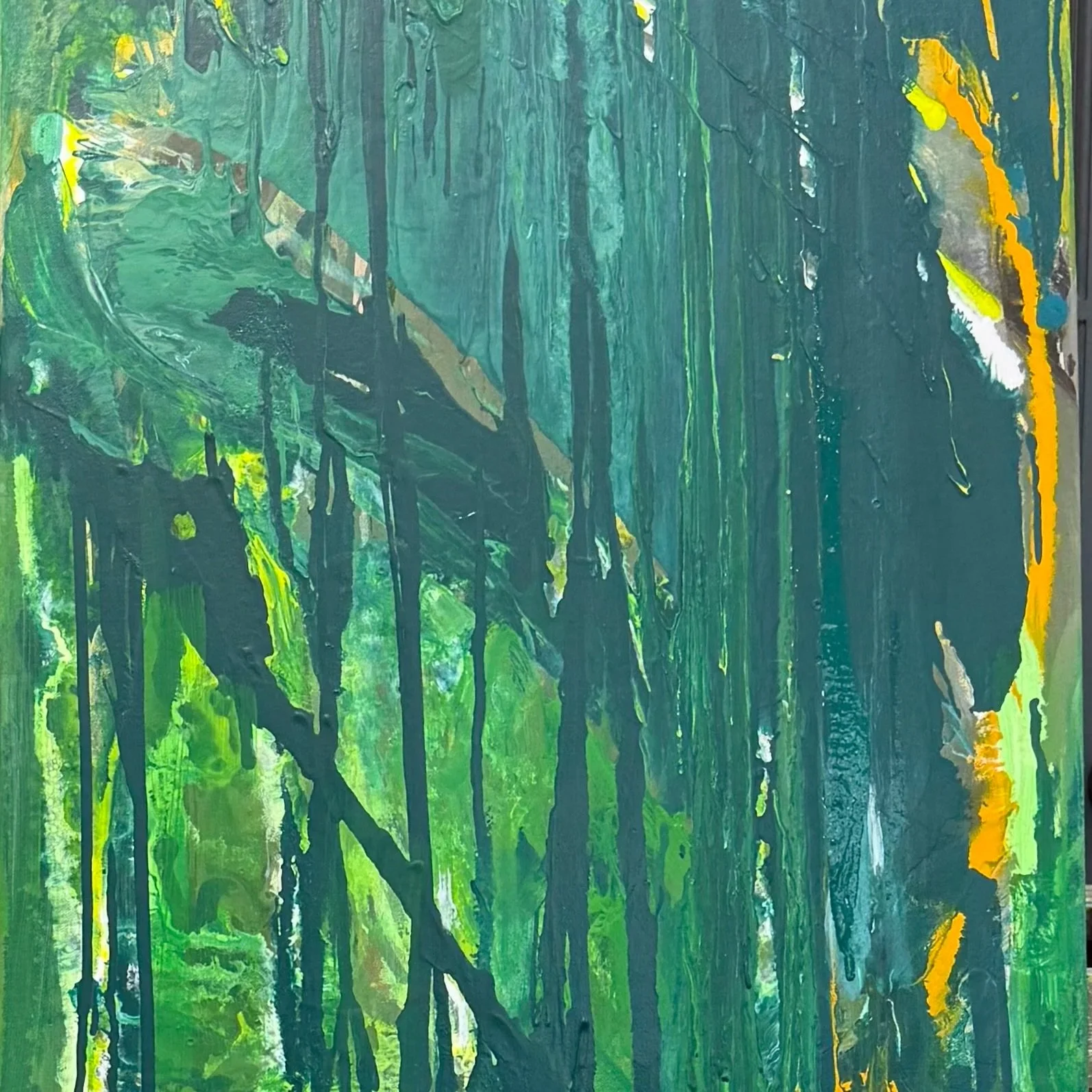 Rainforest
 55 x 19 – Acrylic 
 $1,700