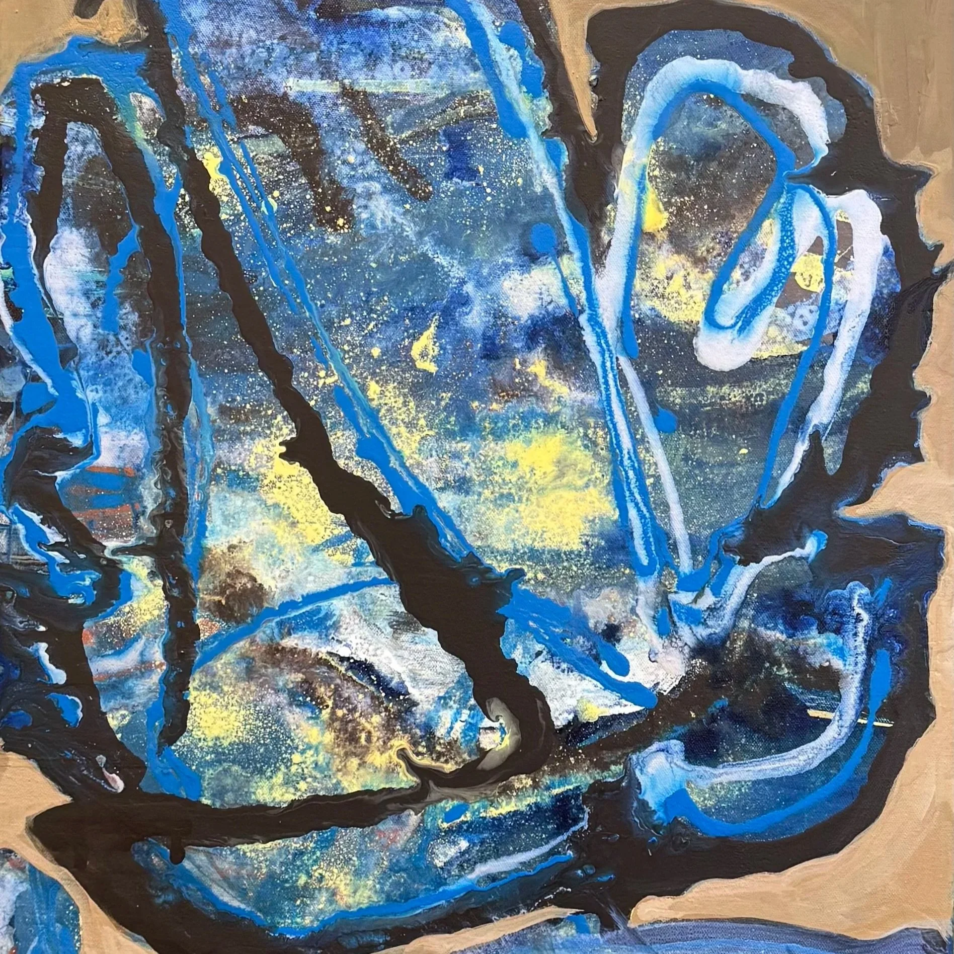 Blue Moth
 30 x 20 – Acrylic 
 $950