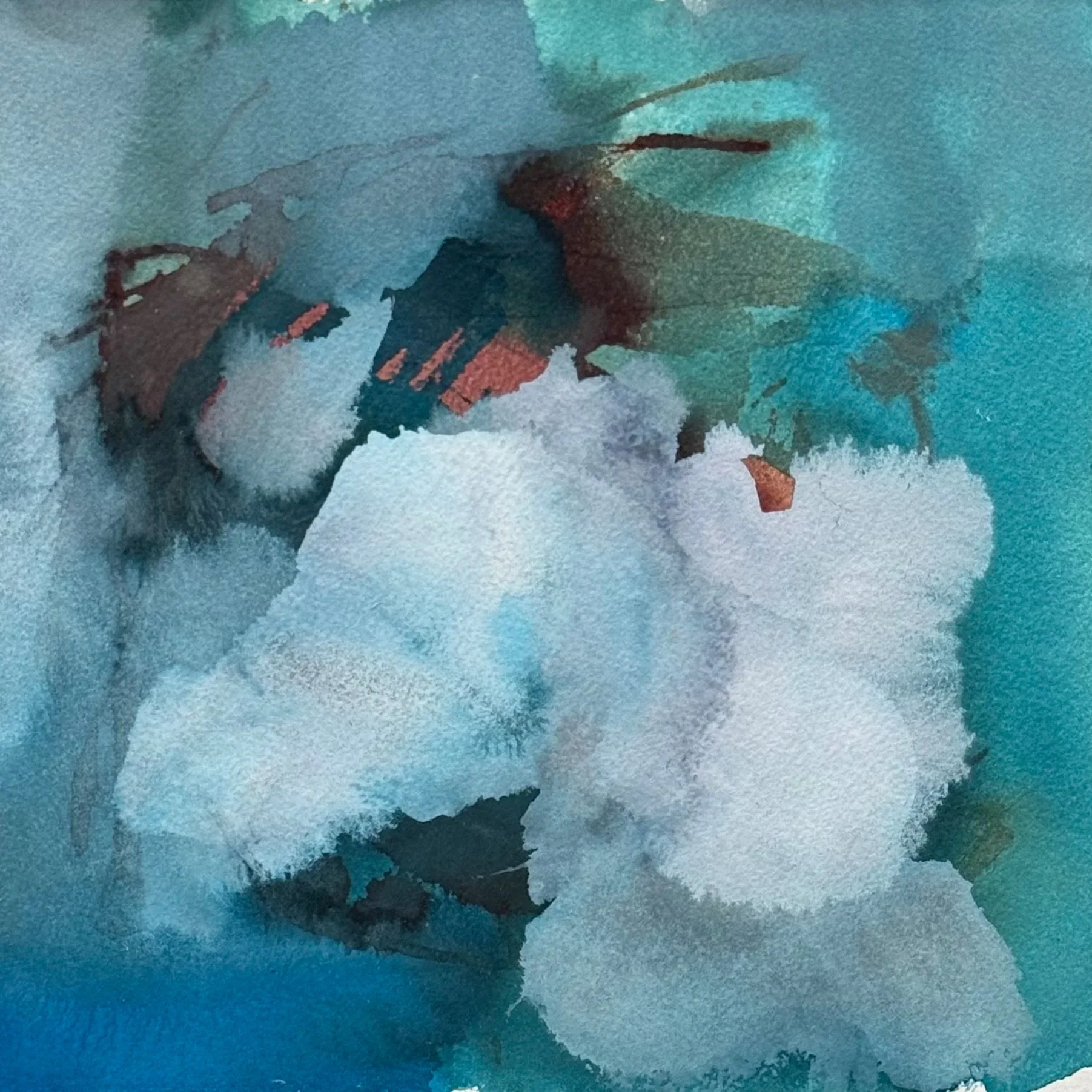 Cast Your Fate To The Wind
 8 x 9.75 - Acrylic and Ink
 SOLD