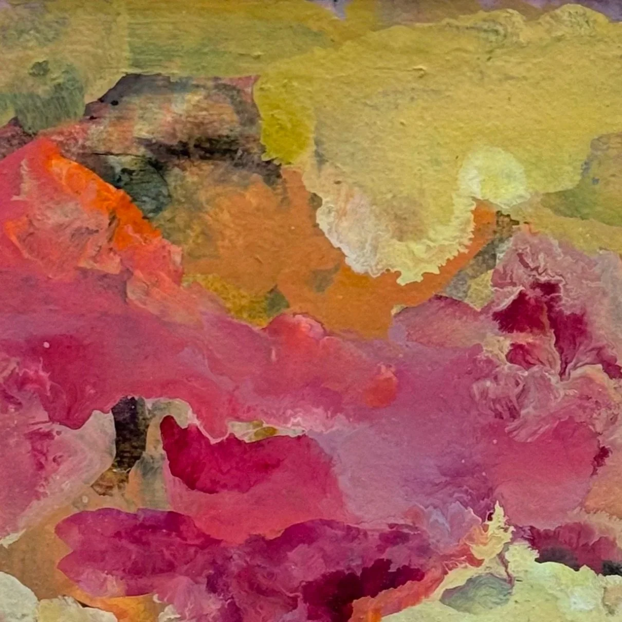 Orchard By The Hill
 4.75 x 8 - Acrylic and Ink