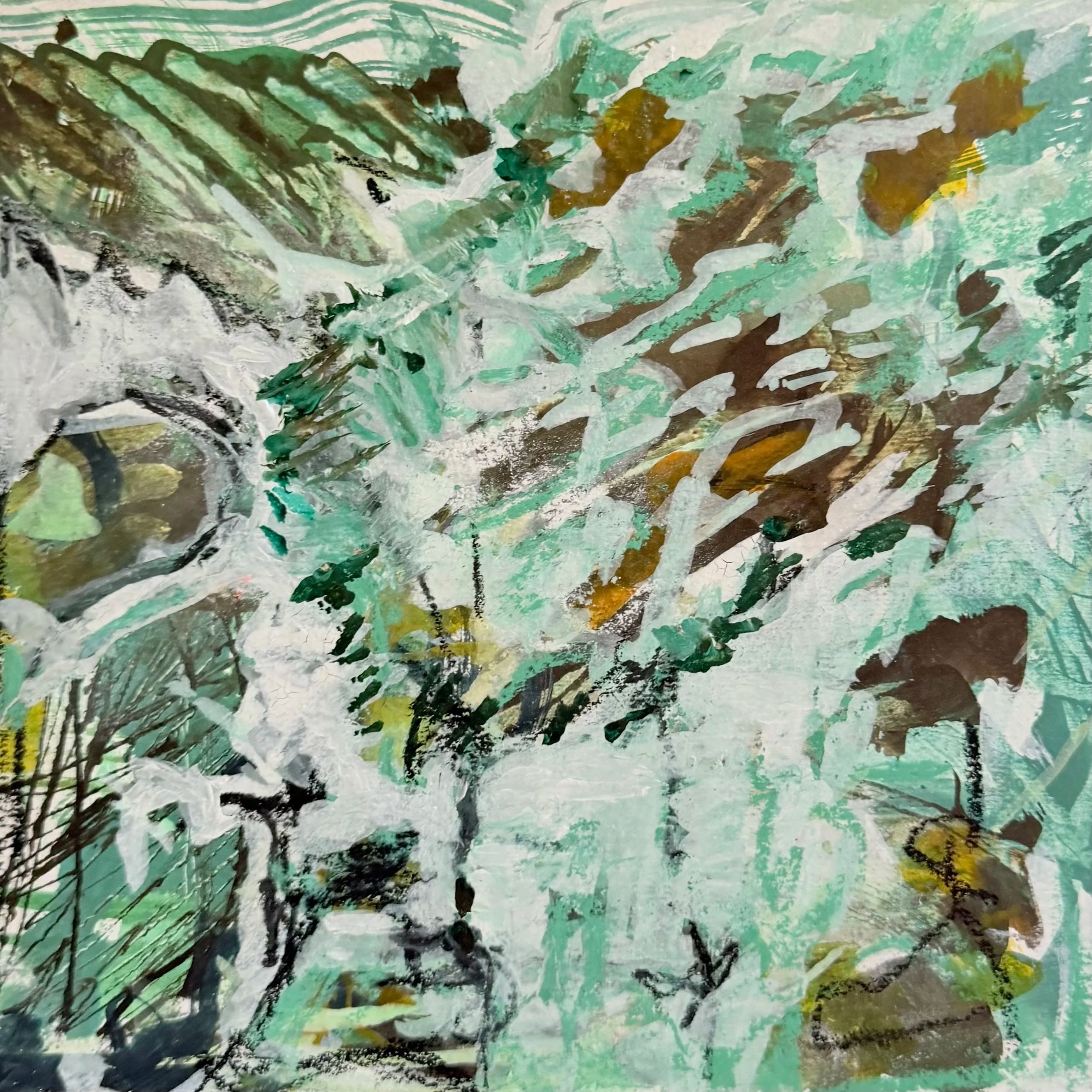 Winter Storm
 7.5 x 8 - Acrylic and Ink