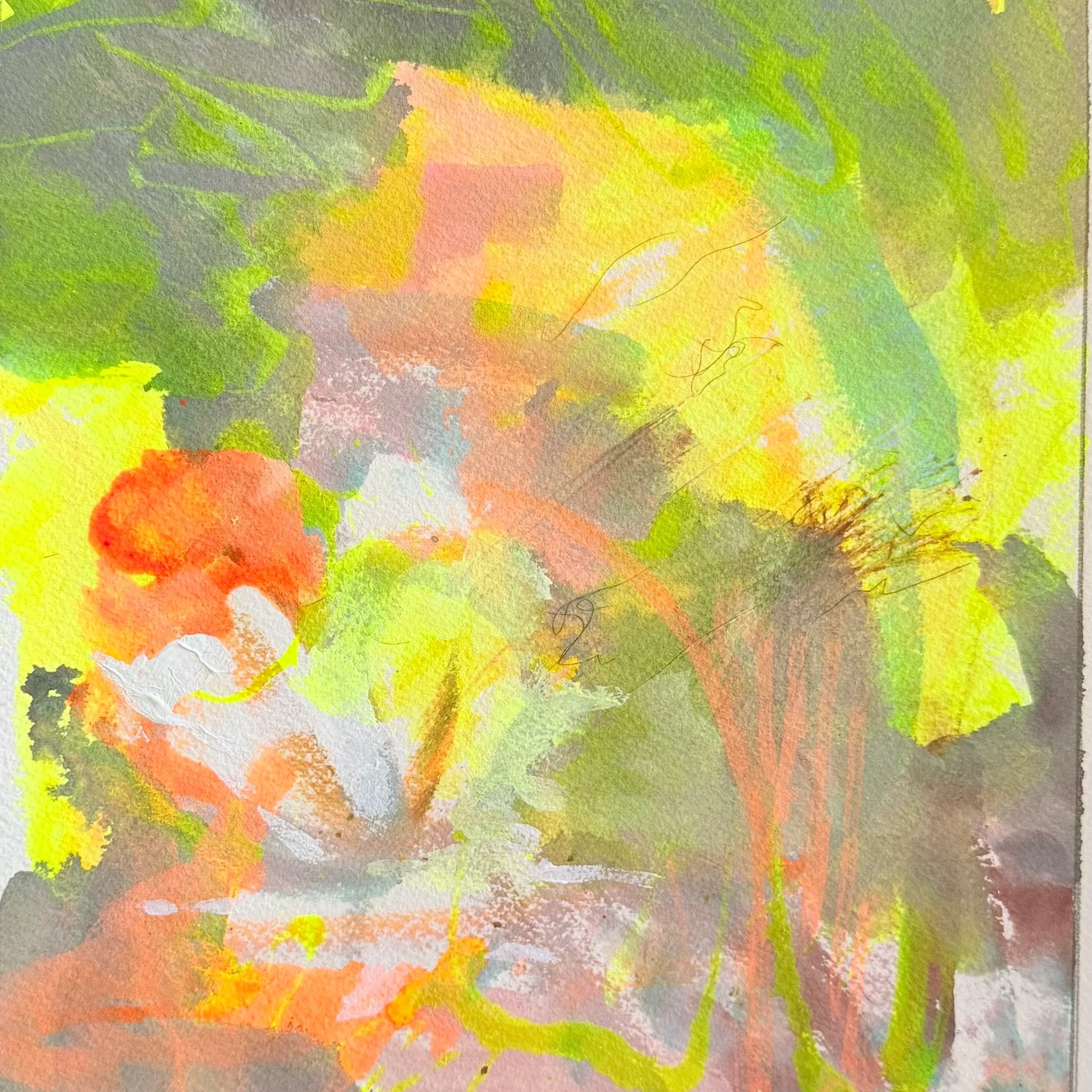 After the Rain
 10 x 8 - Acrylic and Ink