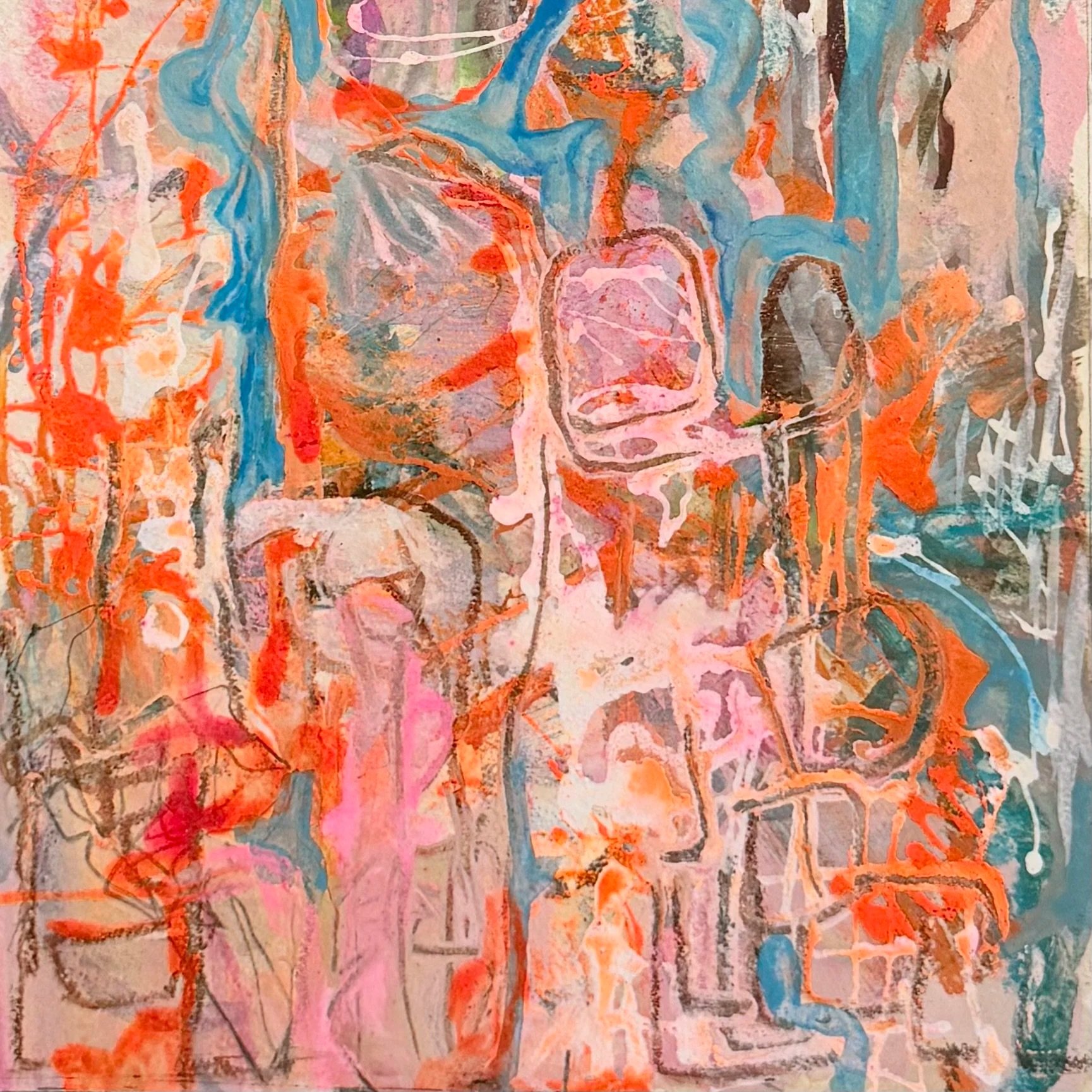The Lovers
 10 x 8 - Acrylic and Ink
 SOLD