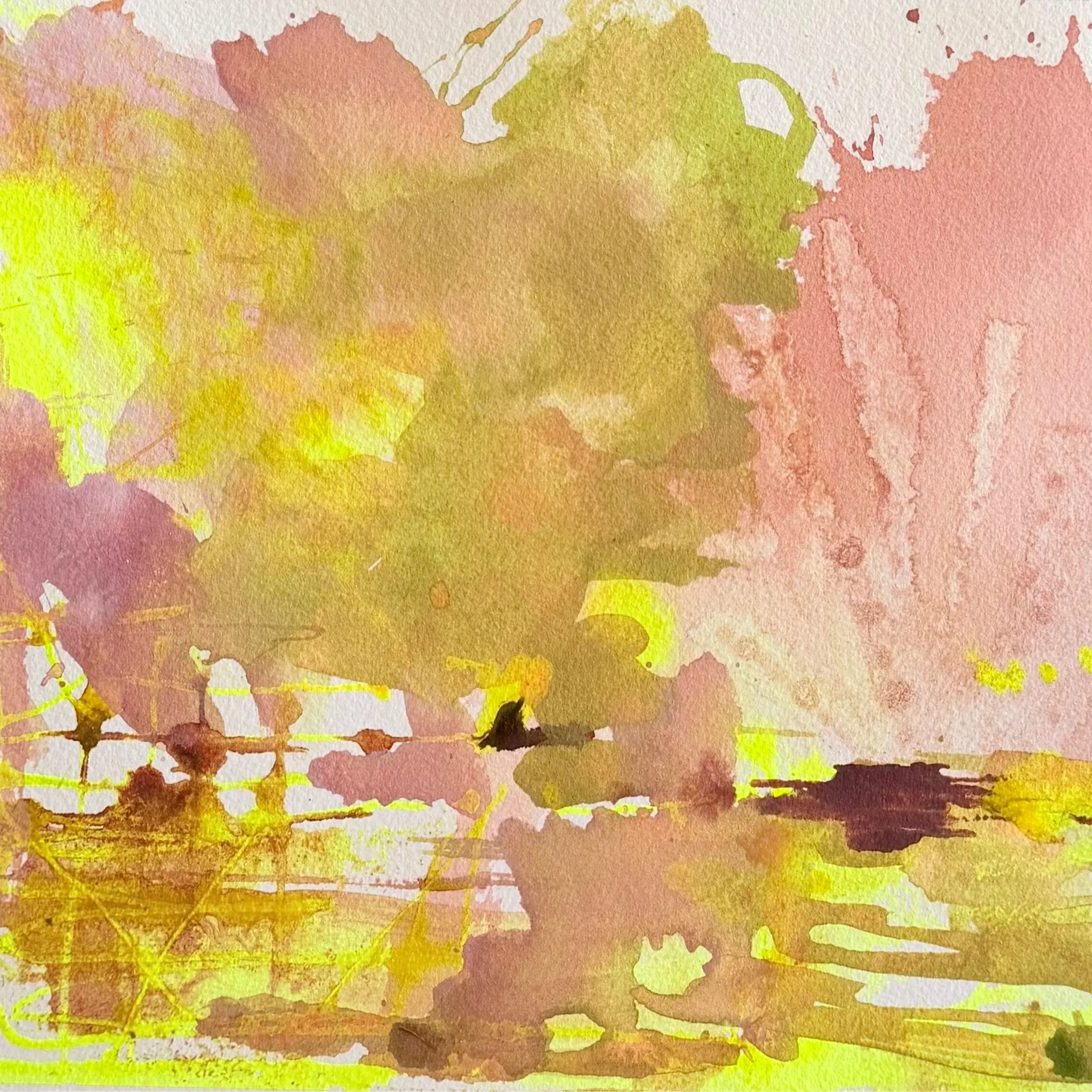 Summer Into Fall
 8 x 10 - Acrylic