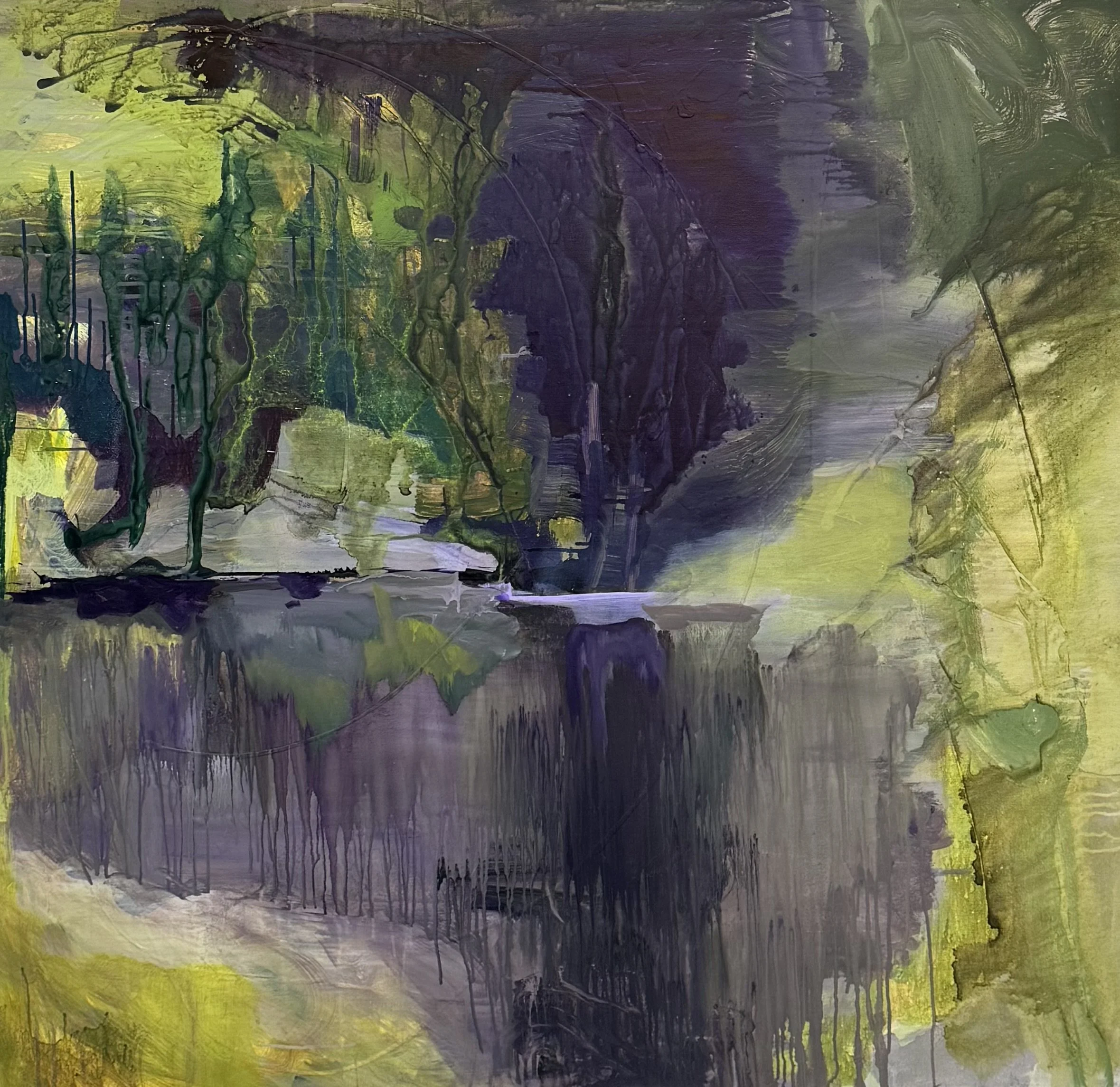 Teton Lake
 48 x 50 – Acrylic 
 $4,200