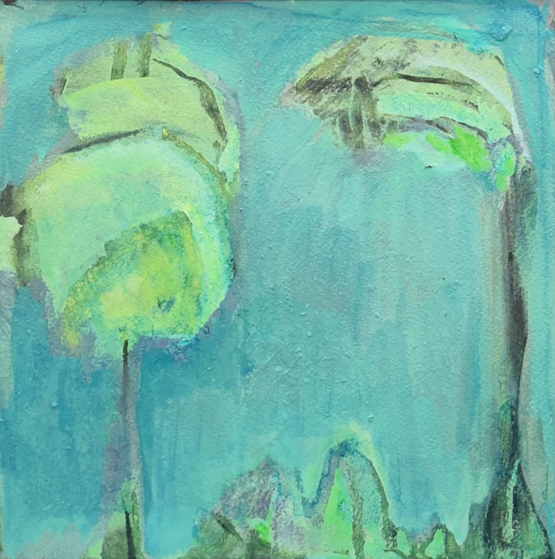 Stream's Edge
 8 x 8 - Acrylic and Ink