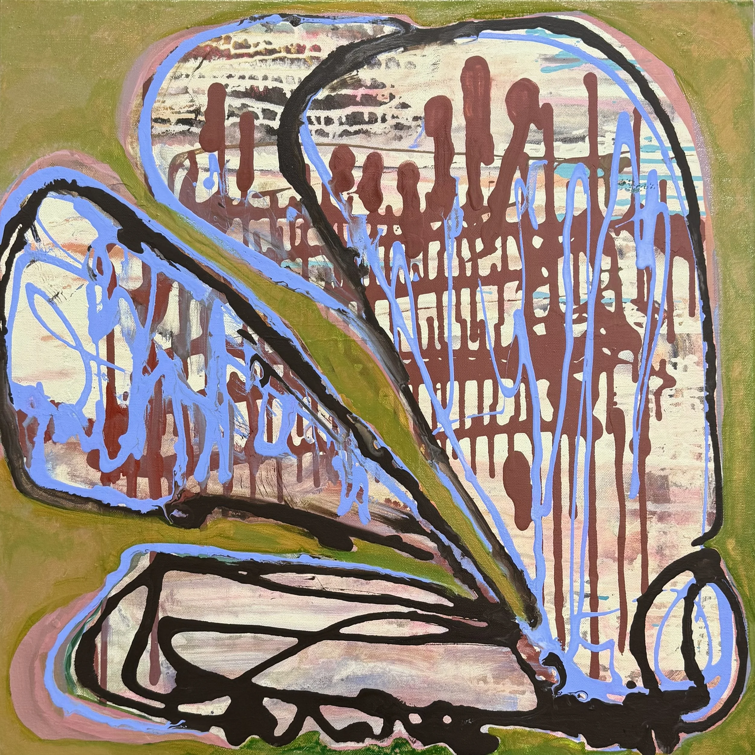 Red Moth
 24 x 24 – Acrylic 
 $1,000