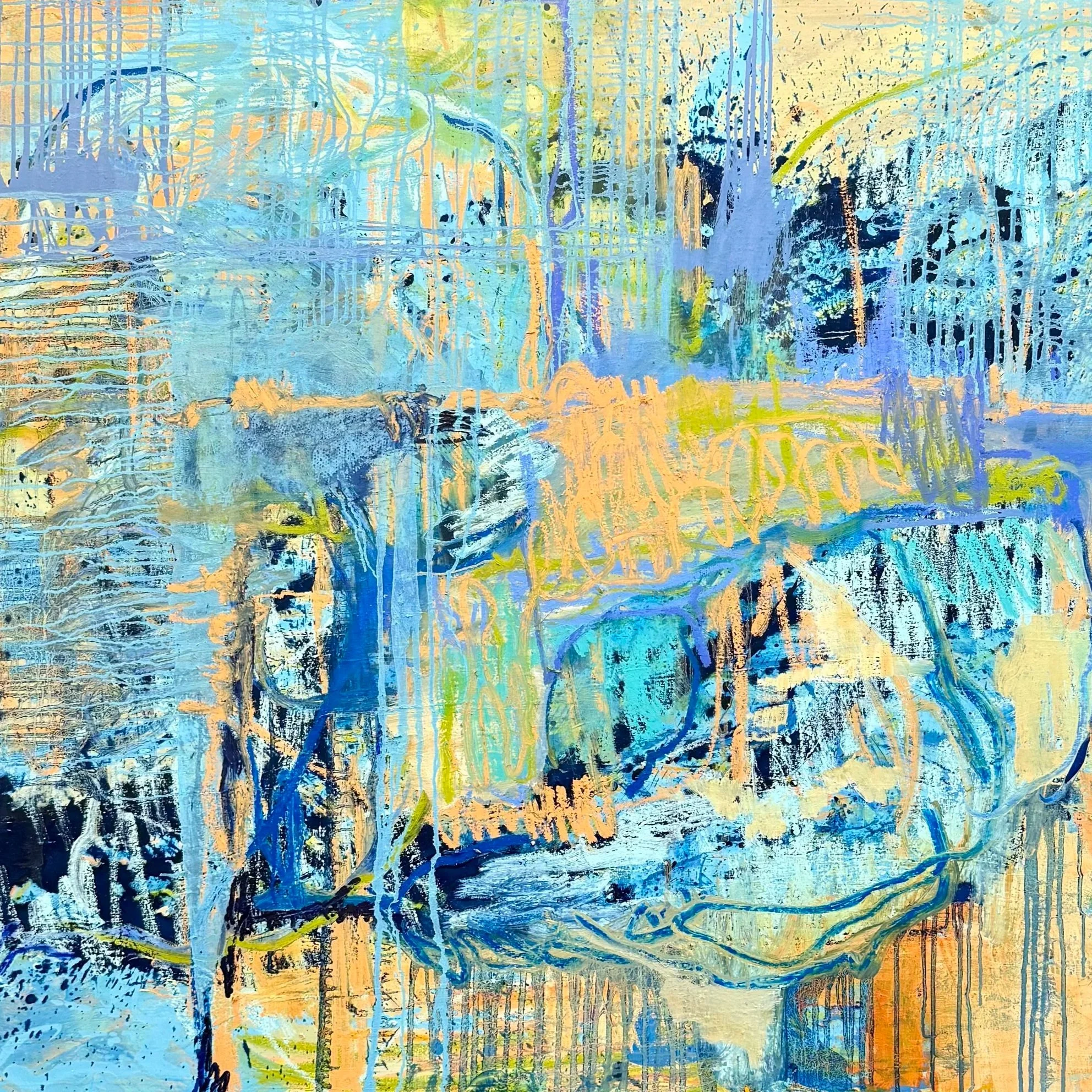 City Life
 48 x 60 – Oil