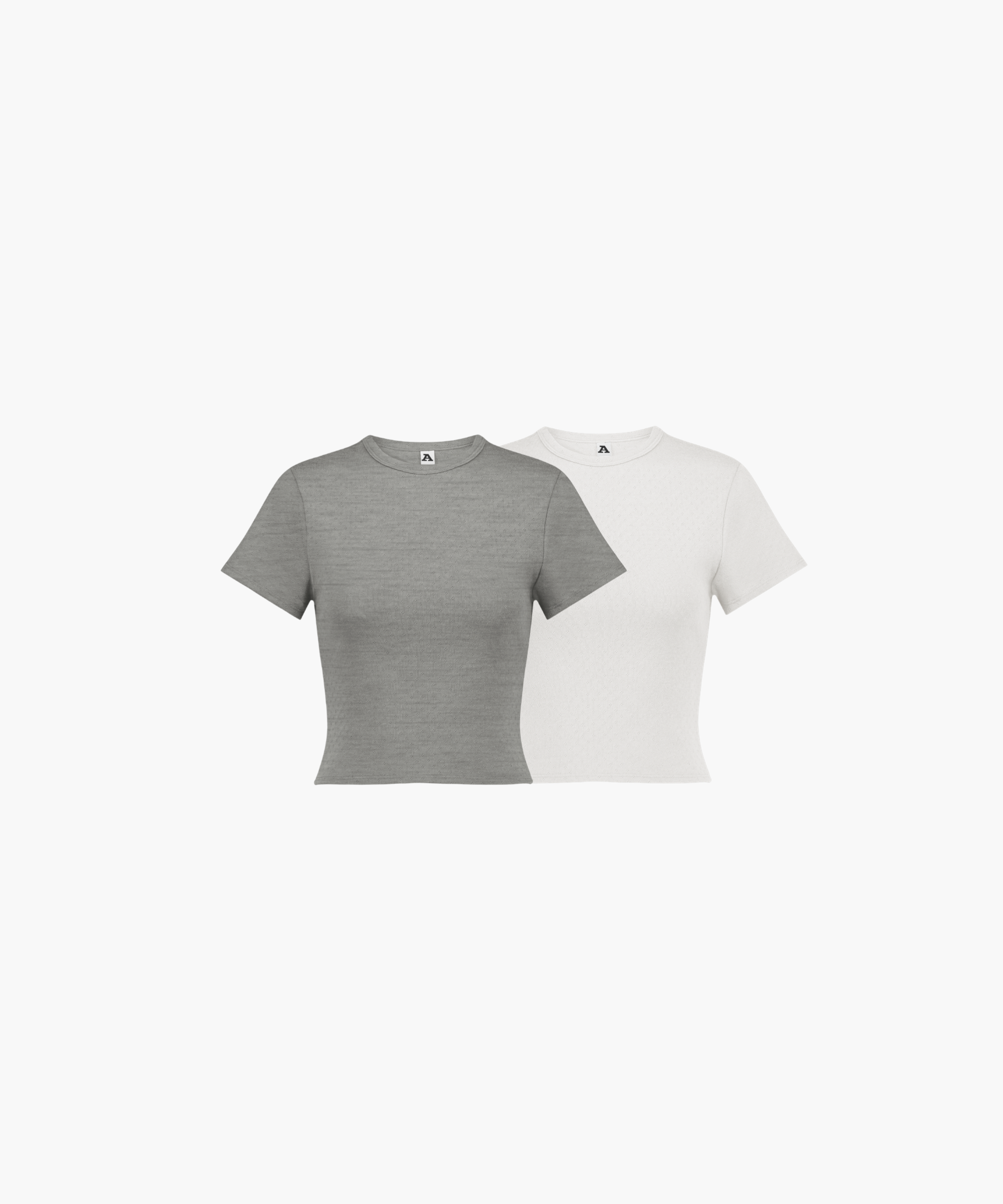 PACK 2 BABY TEE EN POINTELLE DE COTON