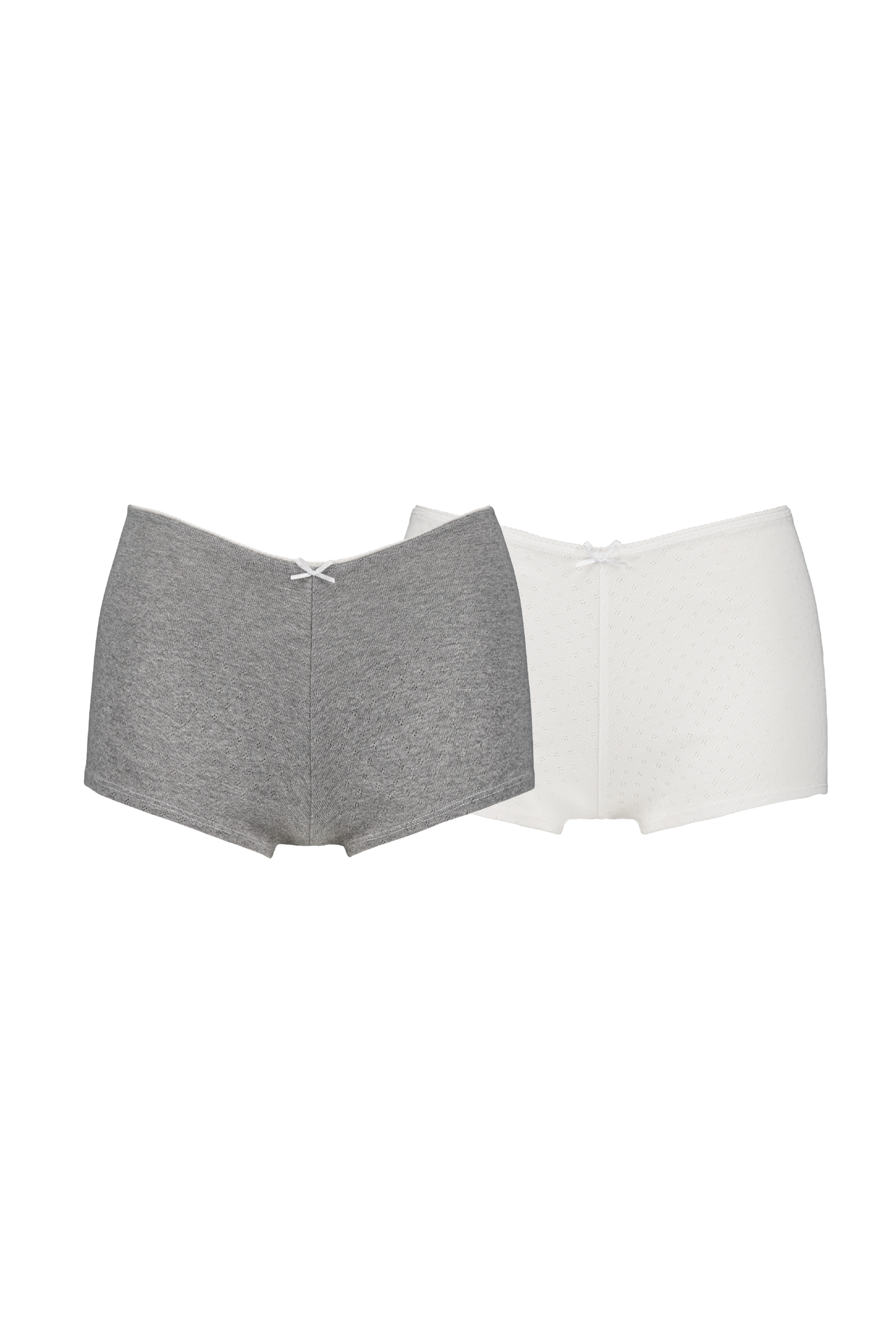 PACK 2 SHORTY EN POINTELLE DE COTON
