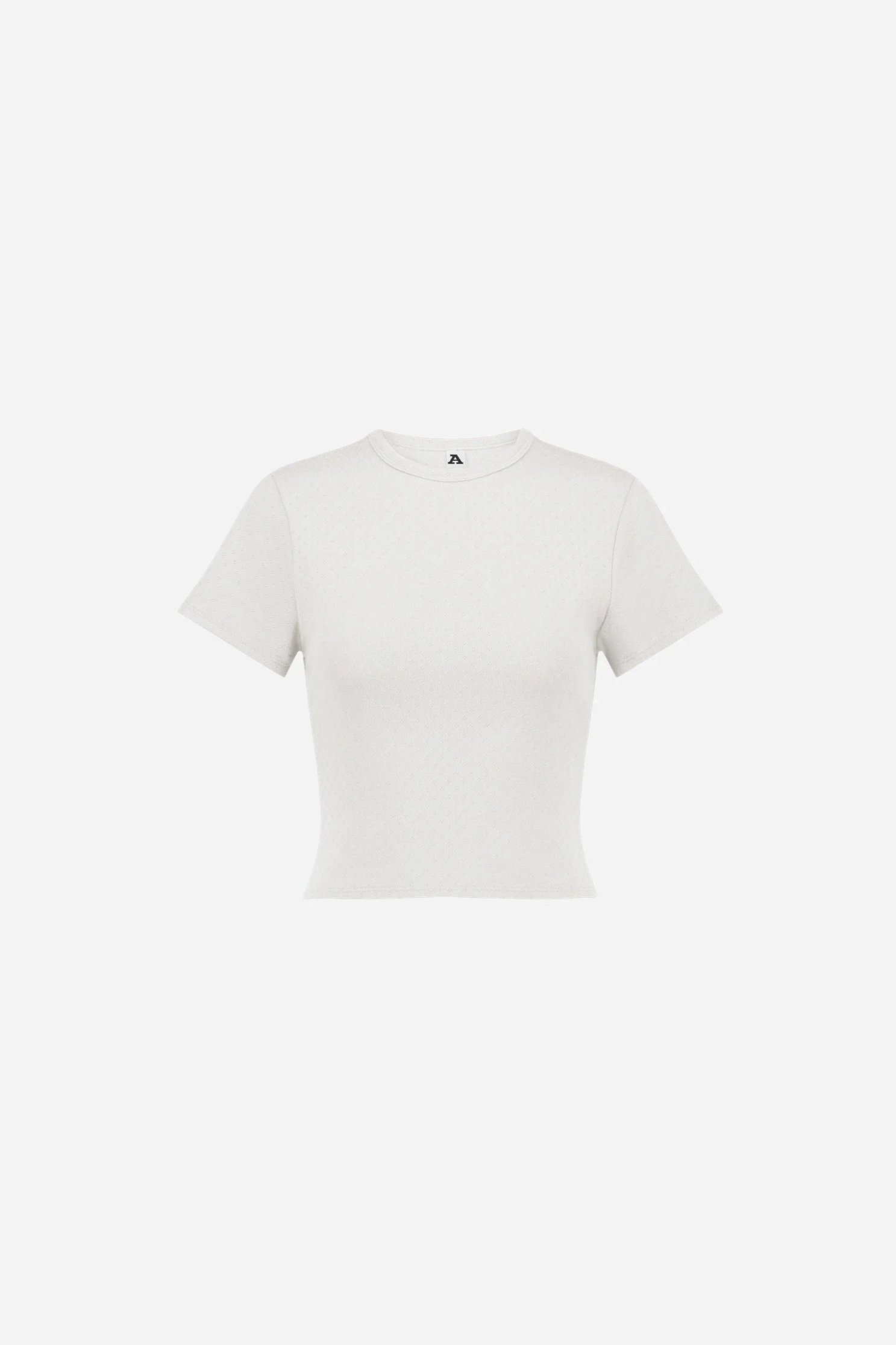 BABY TEE POINTELLE DE COTON BLANC