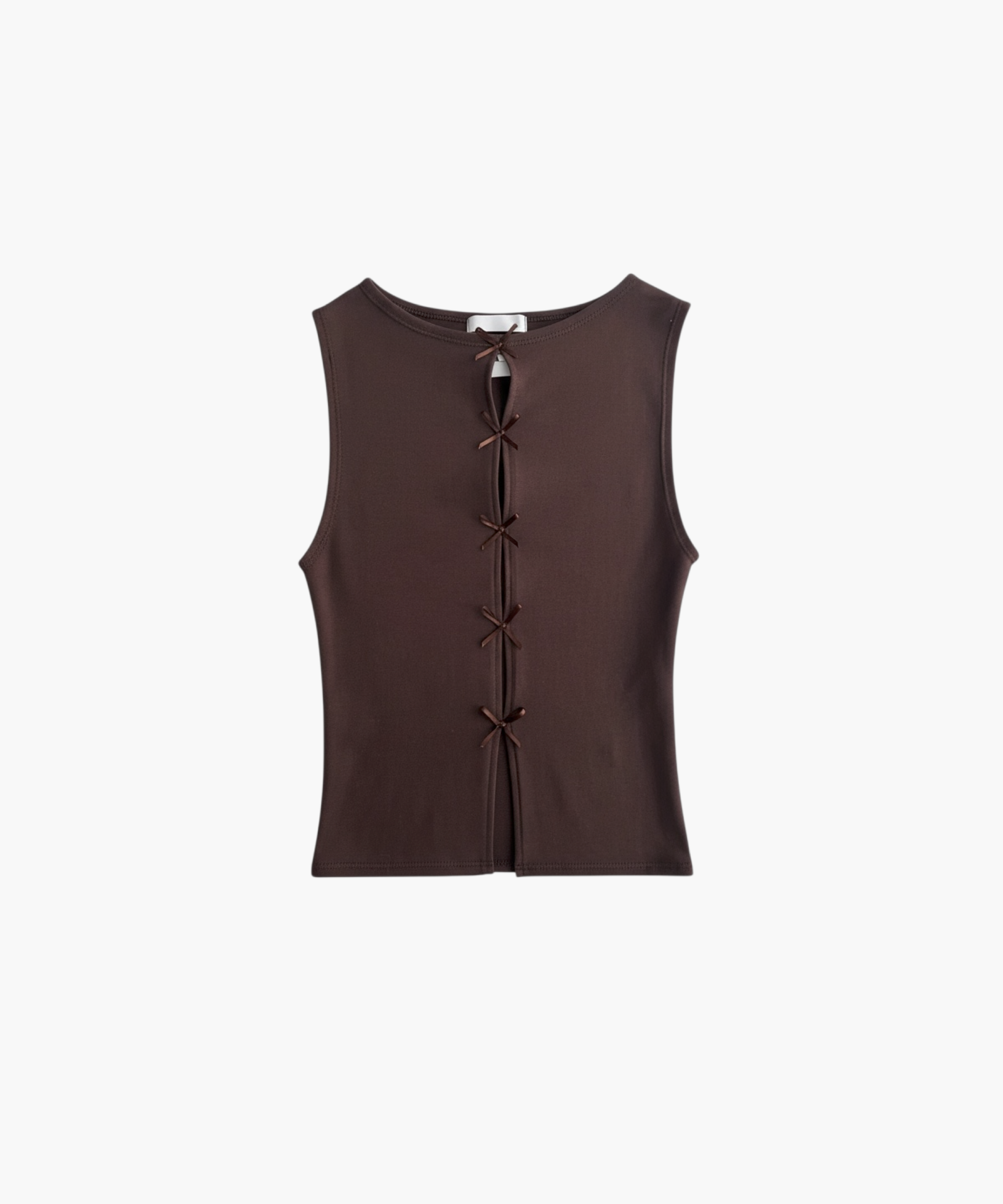 DÉBARDEUR COQUETTE MARRON