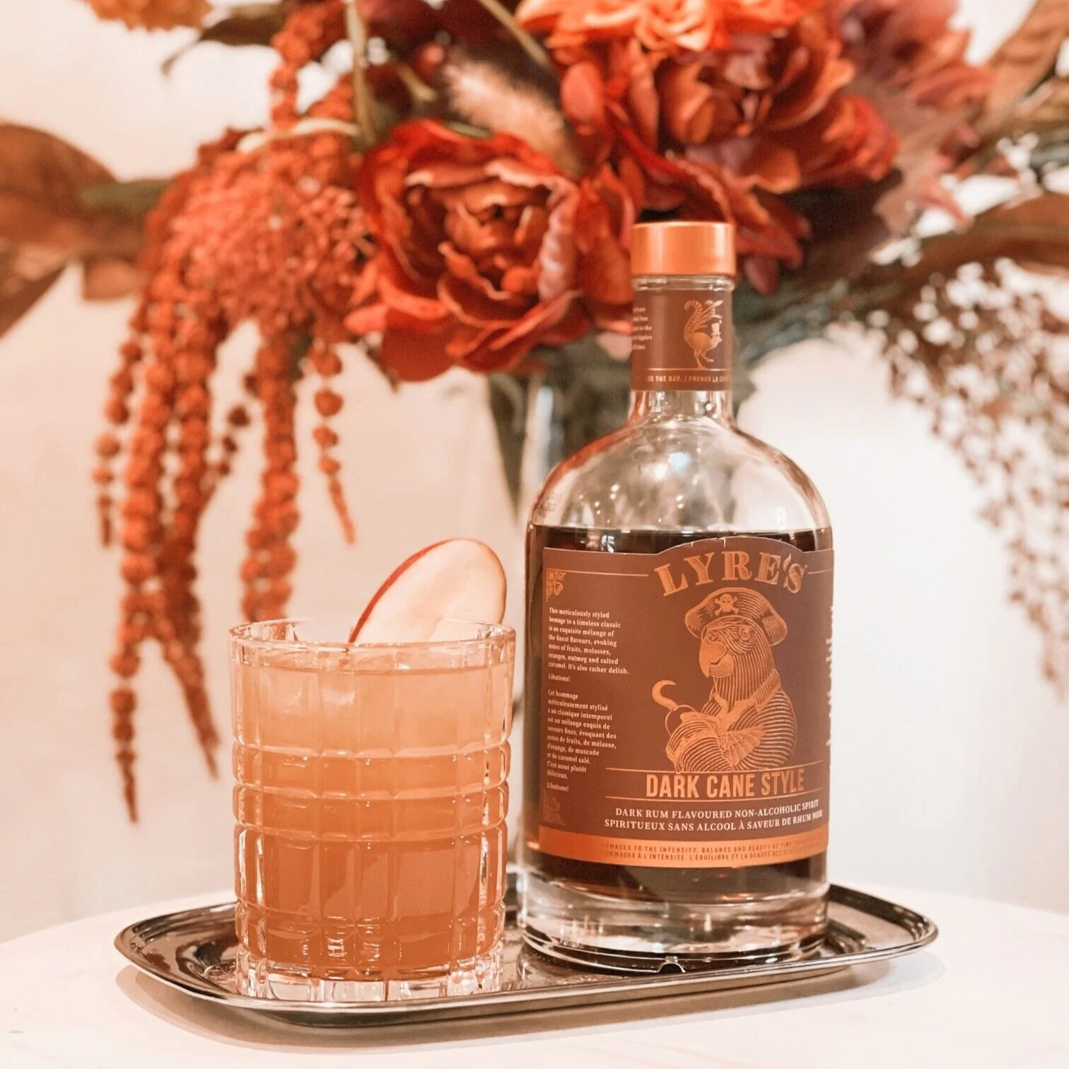 Fall Mocktail: A non alcoholic Dark 'N Stormy with Apple Cider