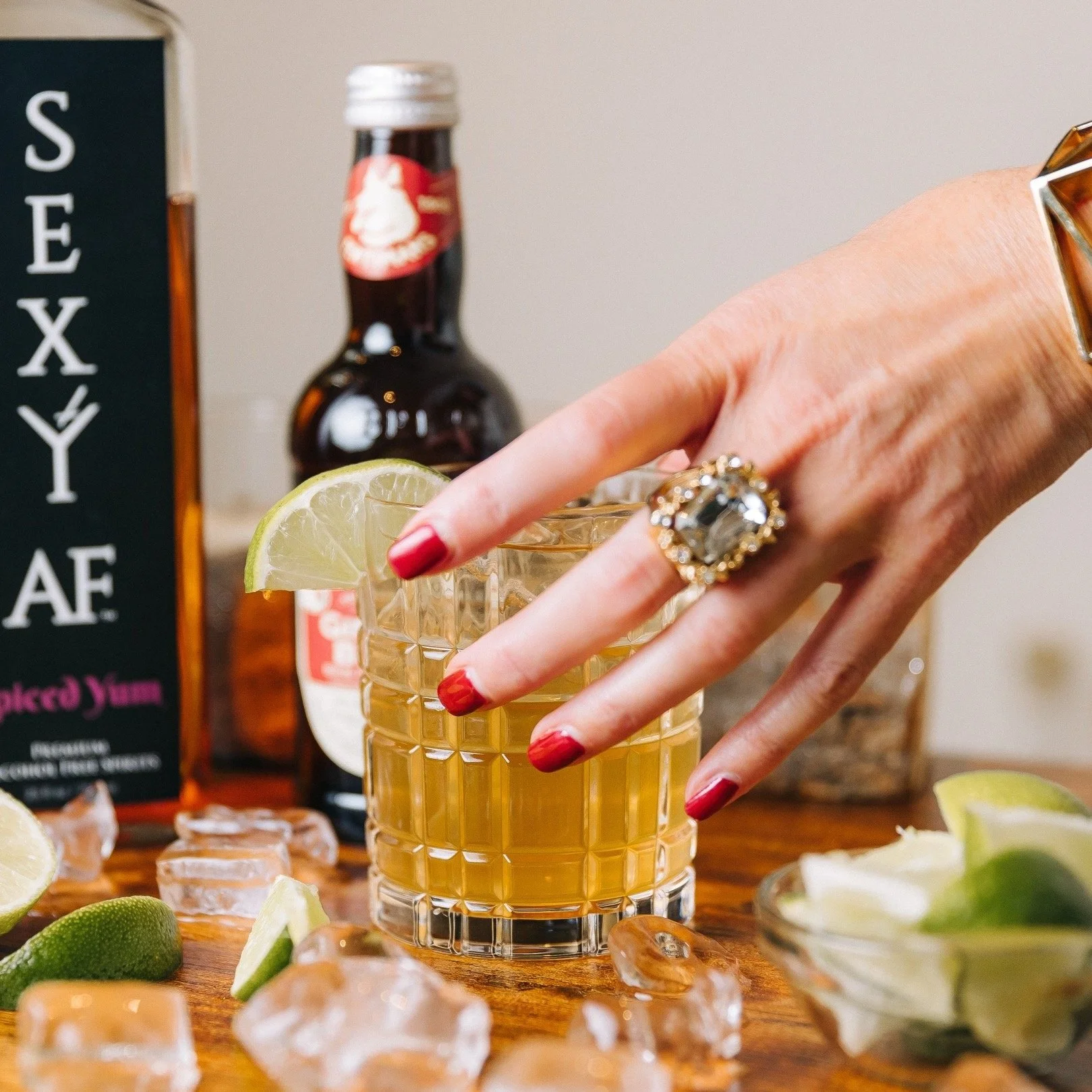 Dry January: Non Alcoholic Dark &amp; Stormy 